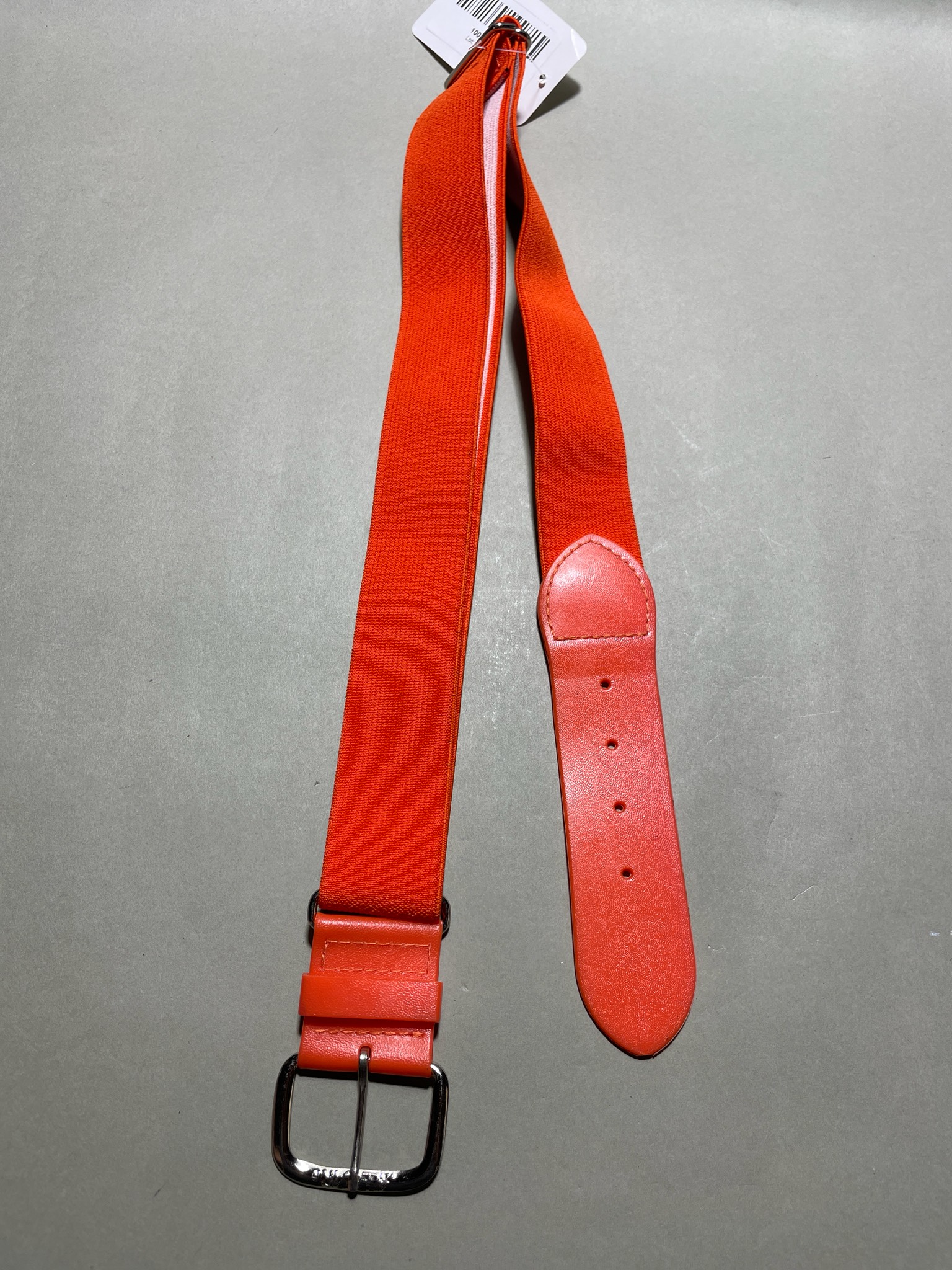 Orange patened belt
