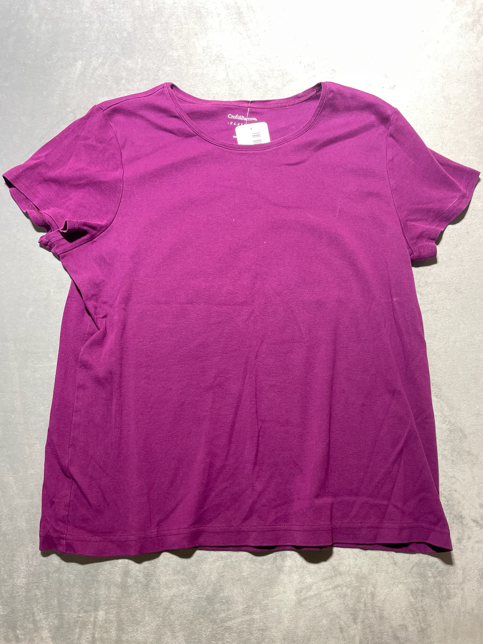 Croft&Barrow Purple Cotton T-Shirt Size XL