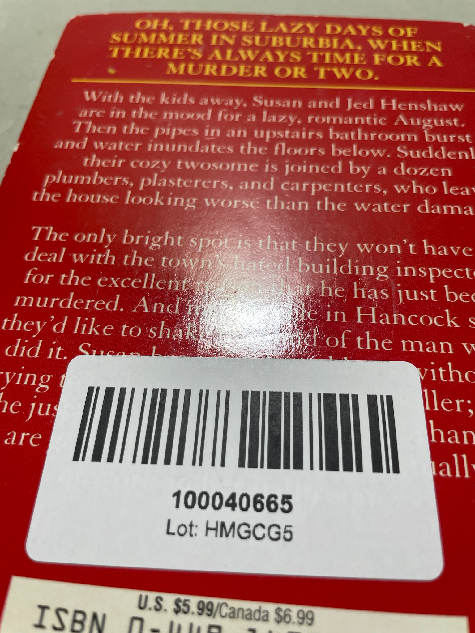 Red Paperback Book