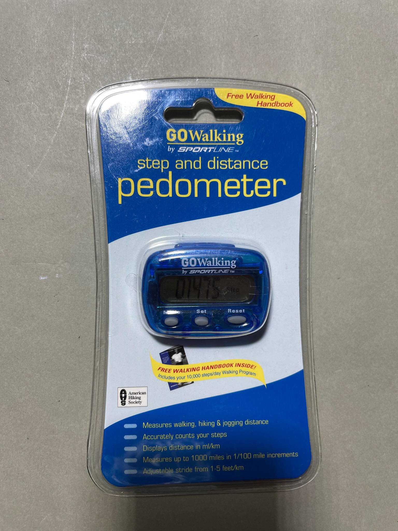 SPORTLINE Blue Pedometer