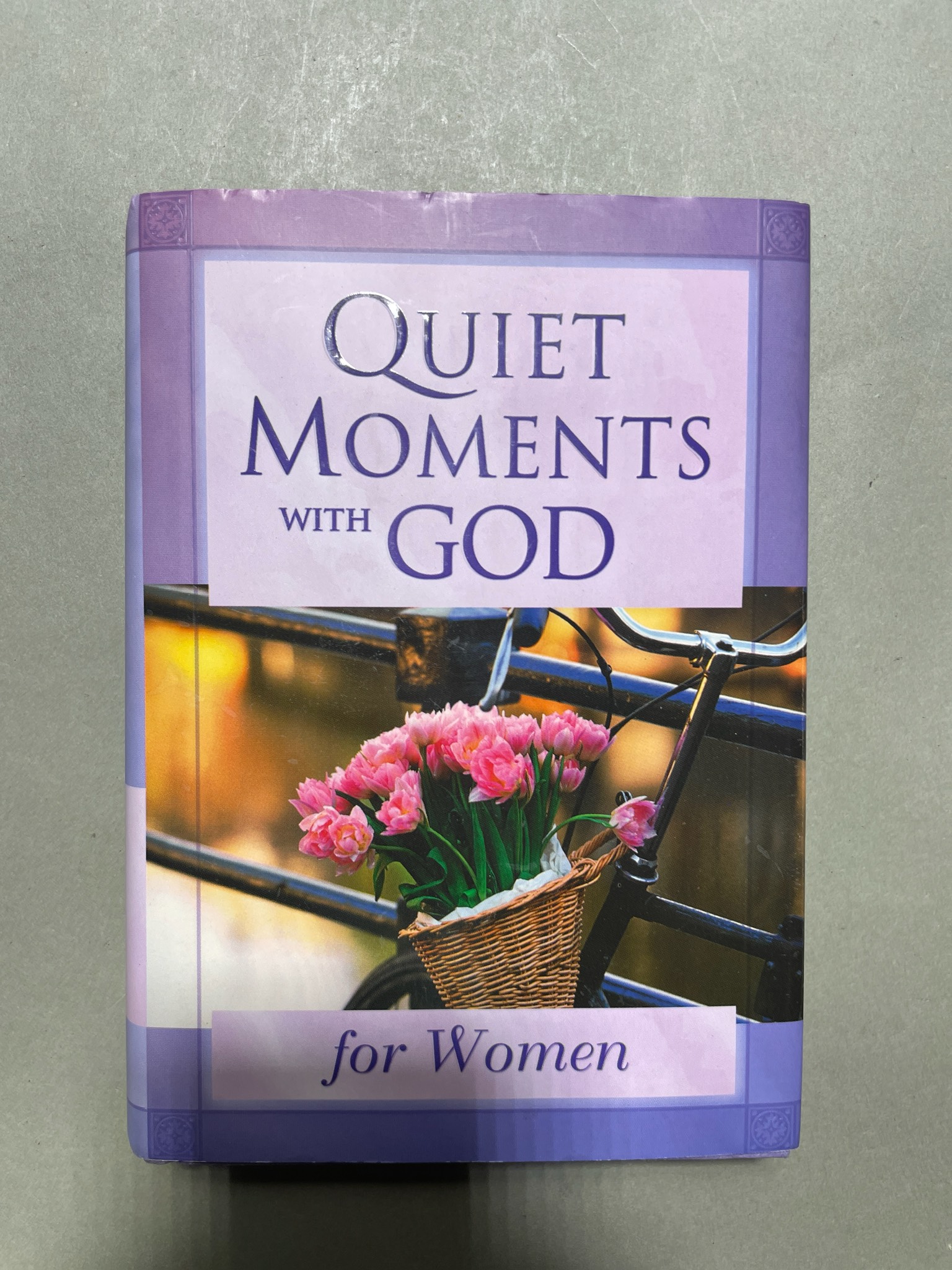 Purple Floral Devotional Book