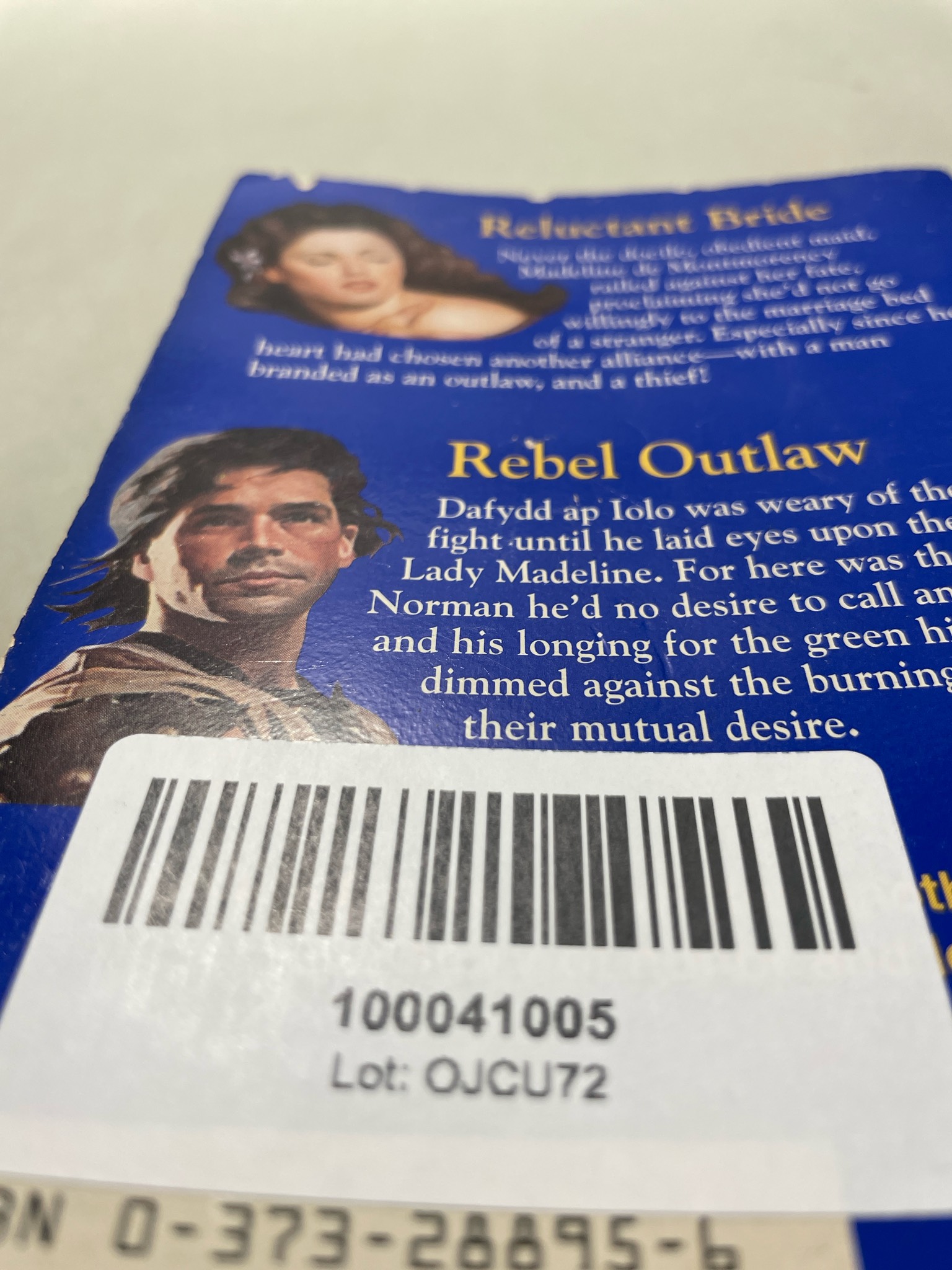 Harlequin Blue Paperback Book