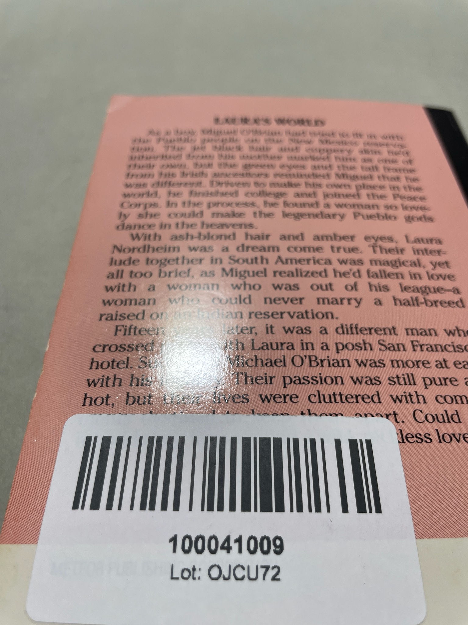 Pink Paperback Book