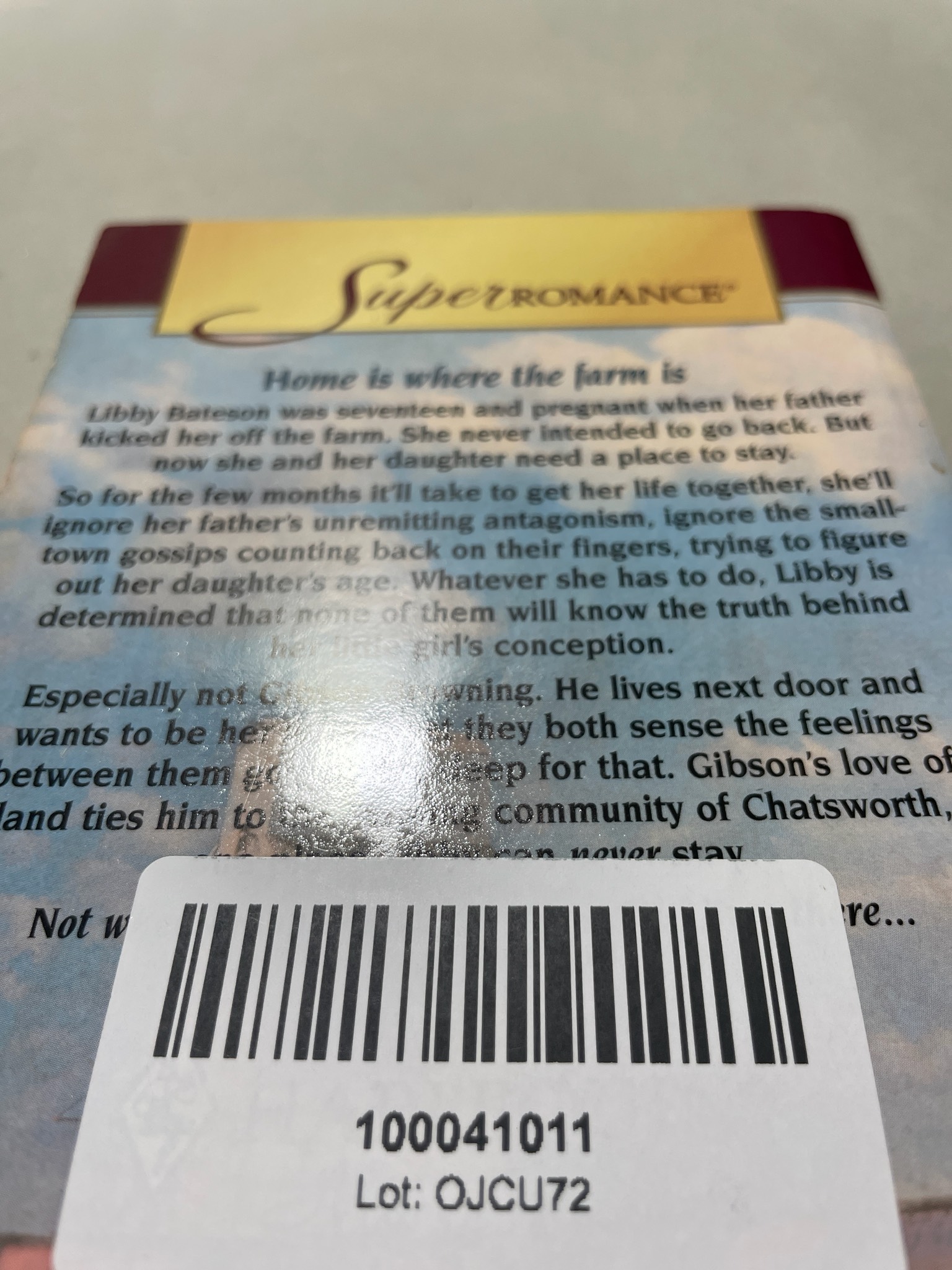 SuperRomance Yellow Blue Pink Paperback Book