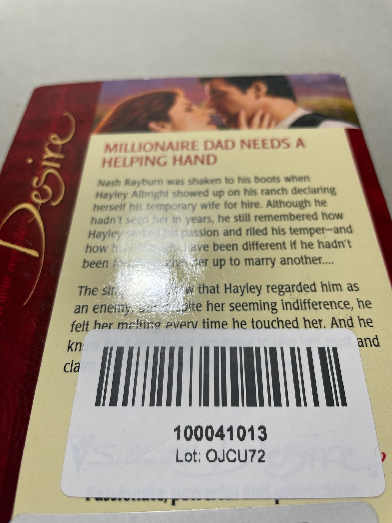Silhouette Red Black Paperback Romance Novel
