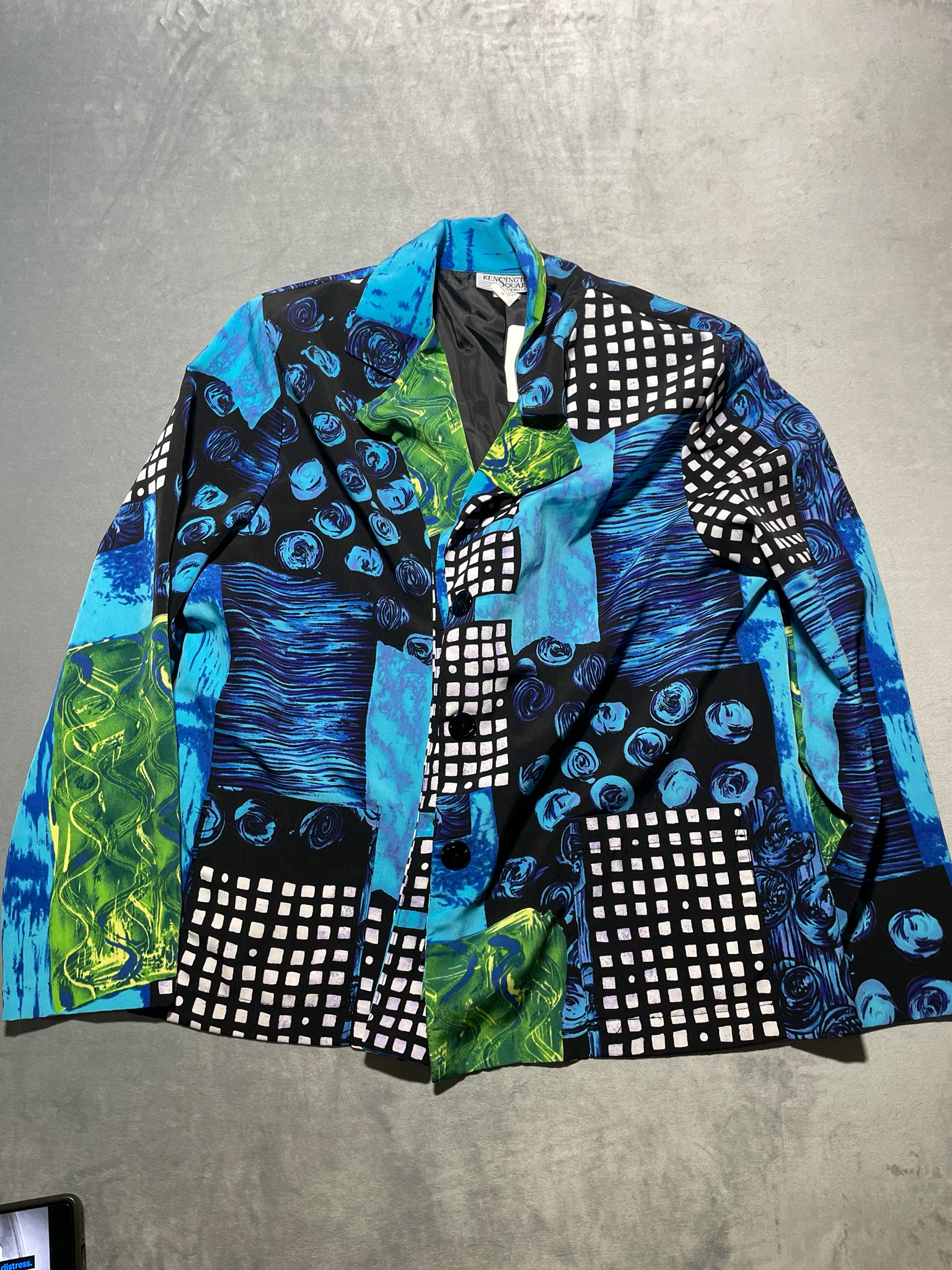 KENINGTON SQUARE Colorful Patterned Blazer Size IX