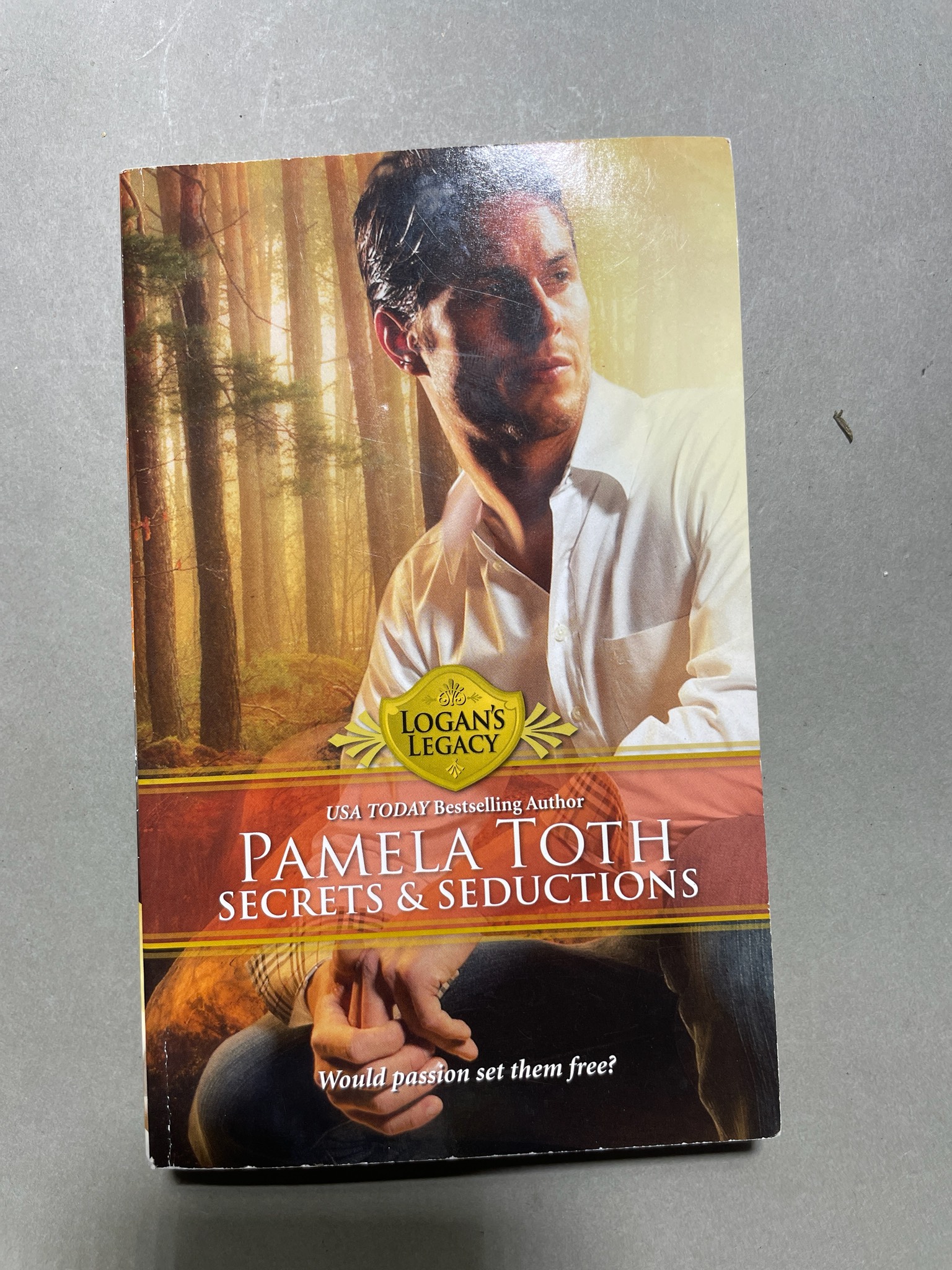 Orange Brown Paperback Book