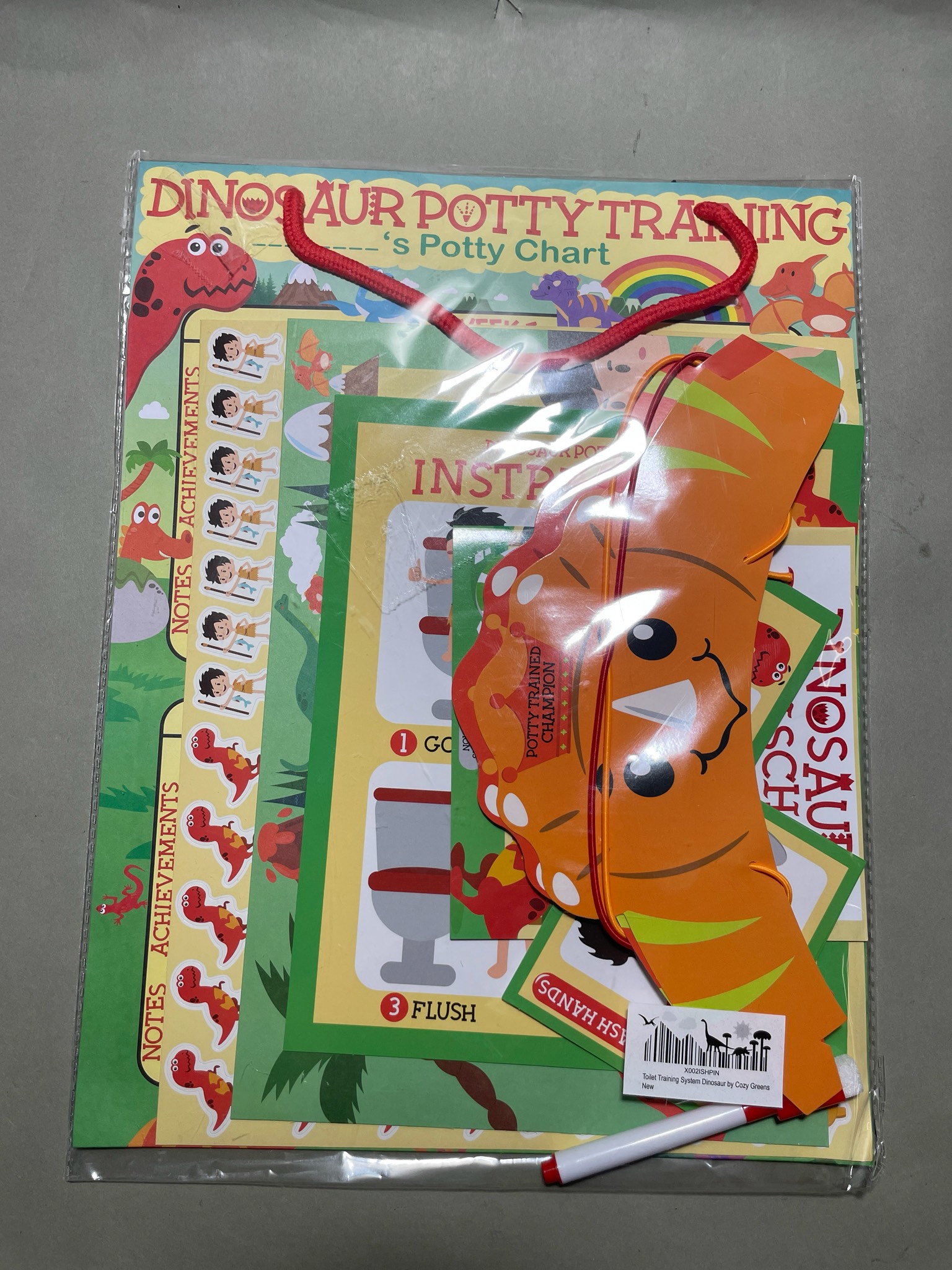Dinosaur Potty Training Kit