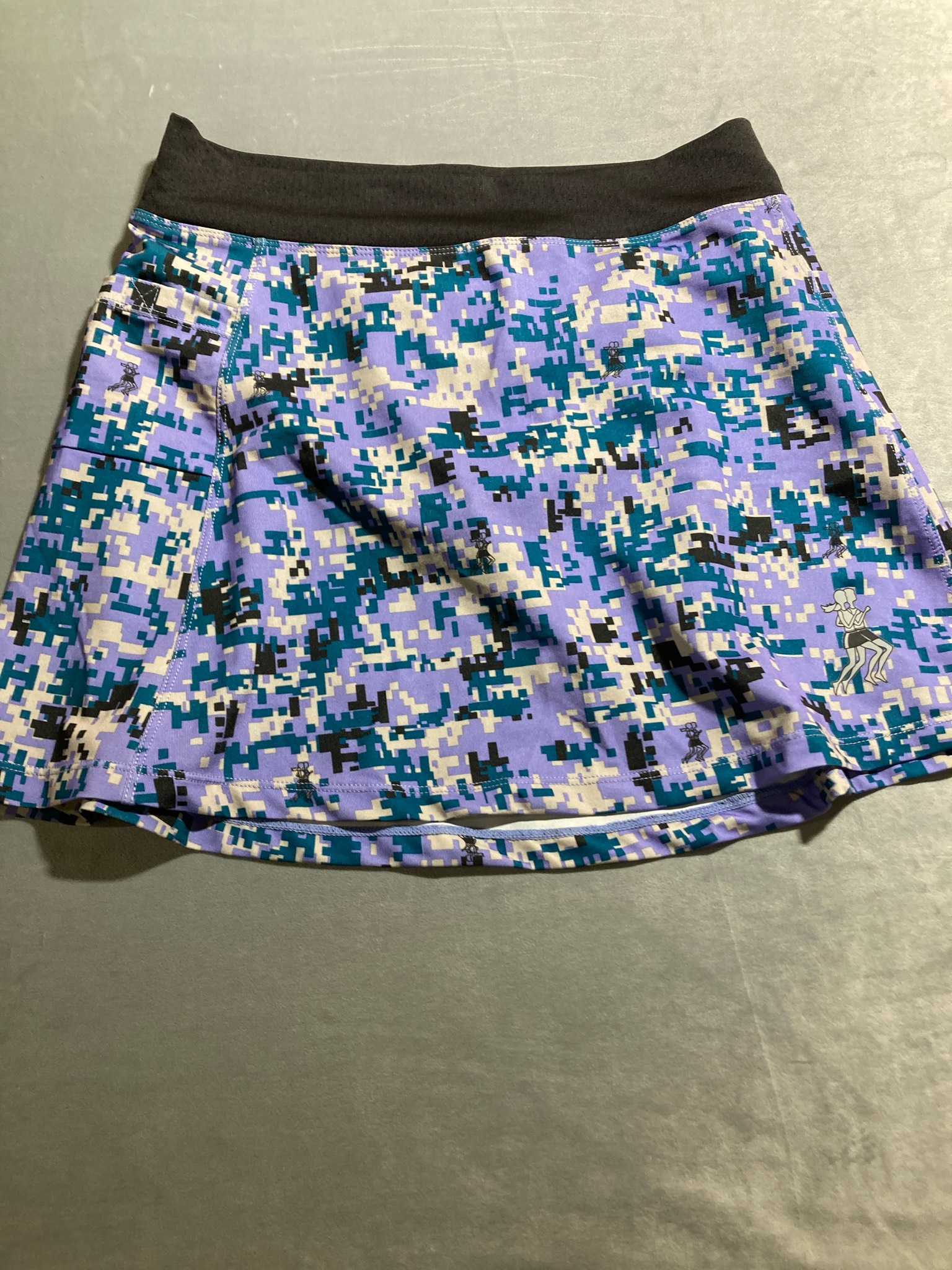Running Skirts Lavender Digital Camo Polyester-Spandex Skort