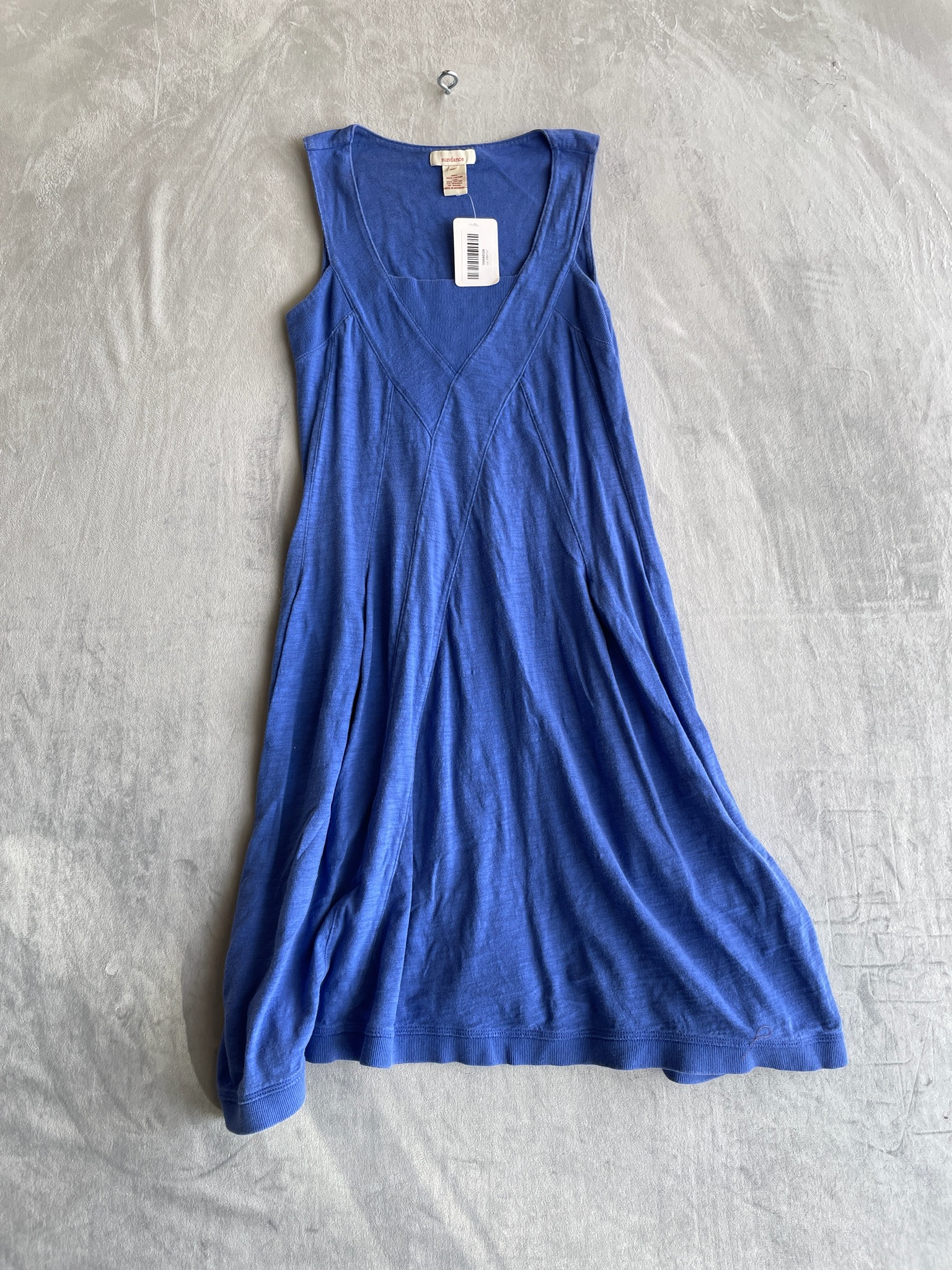 Sundance Blue Cotton Jersey Sleeveless Dress Size XS