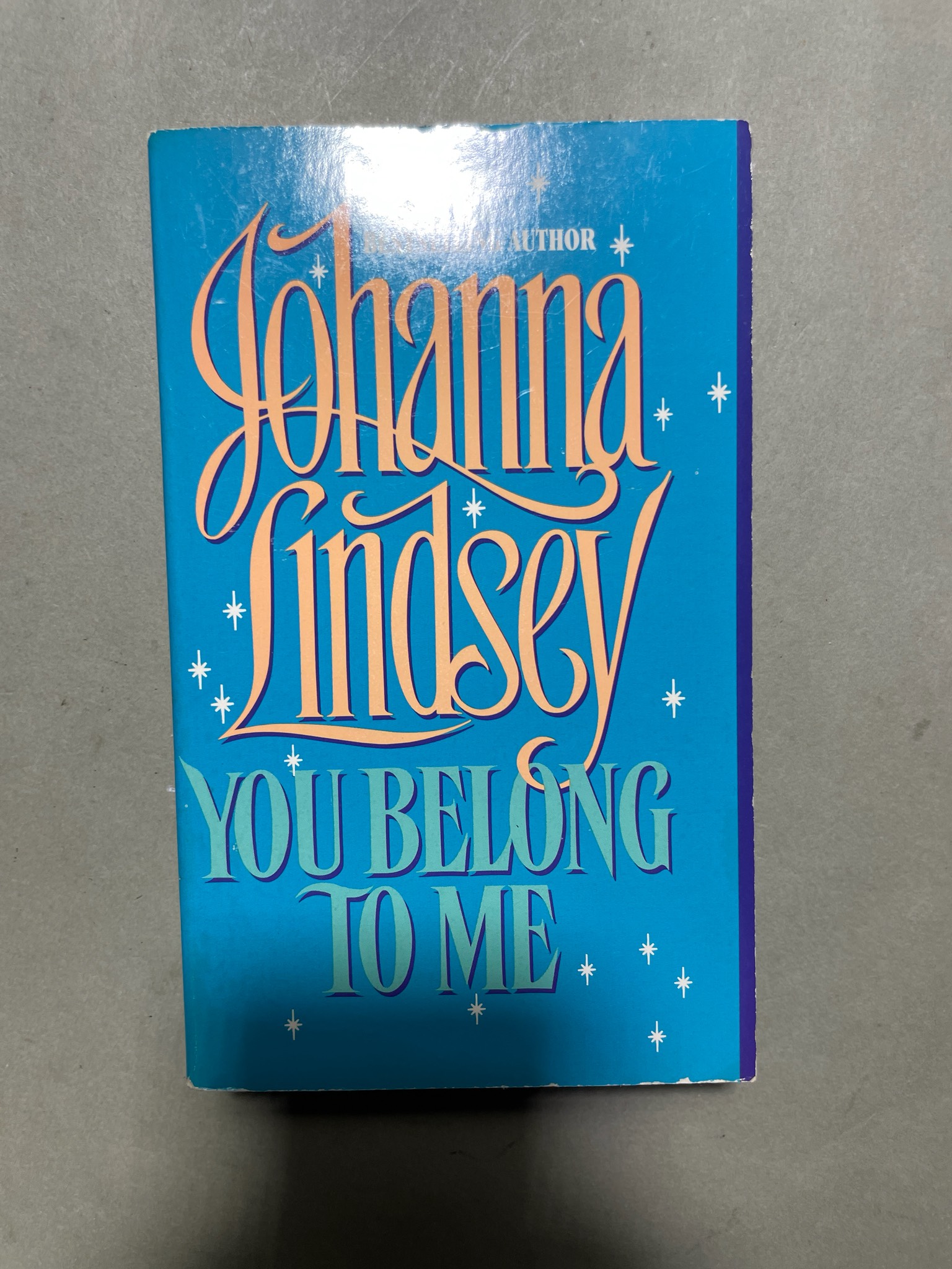 Johanna Lindsey Blue Hardcover Book