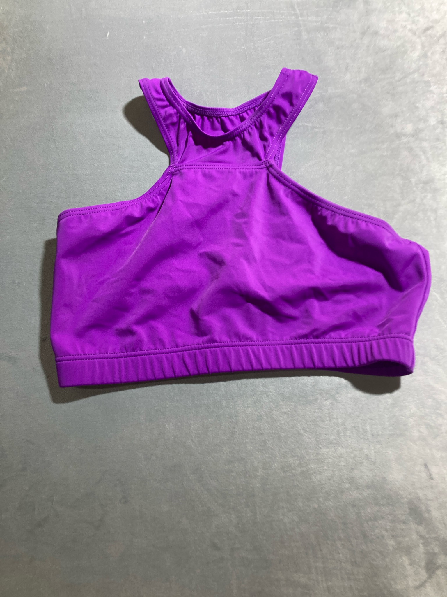 Purple Stretch Knit Racerback Tank