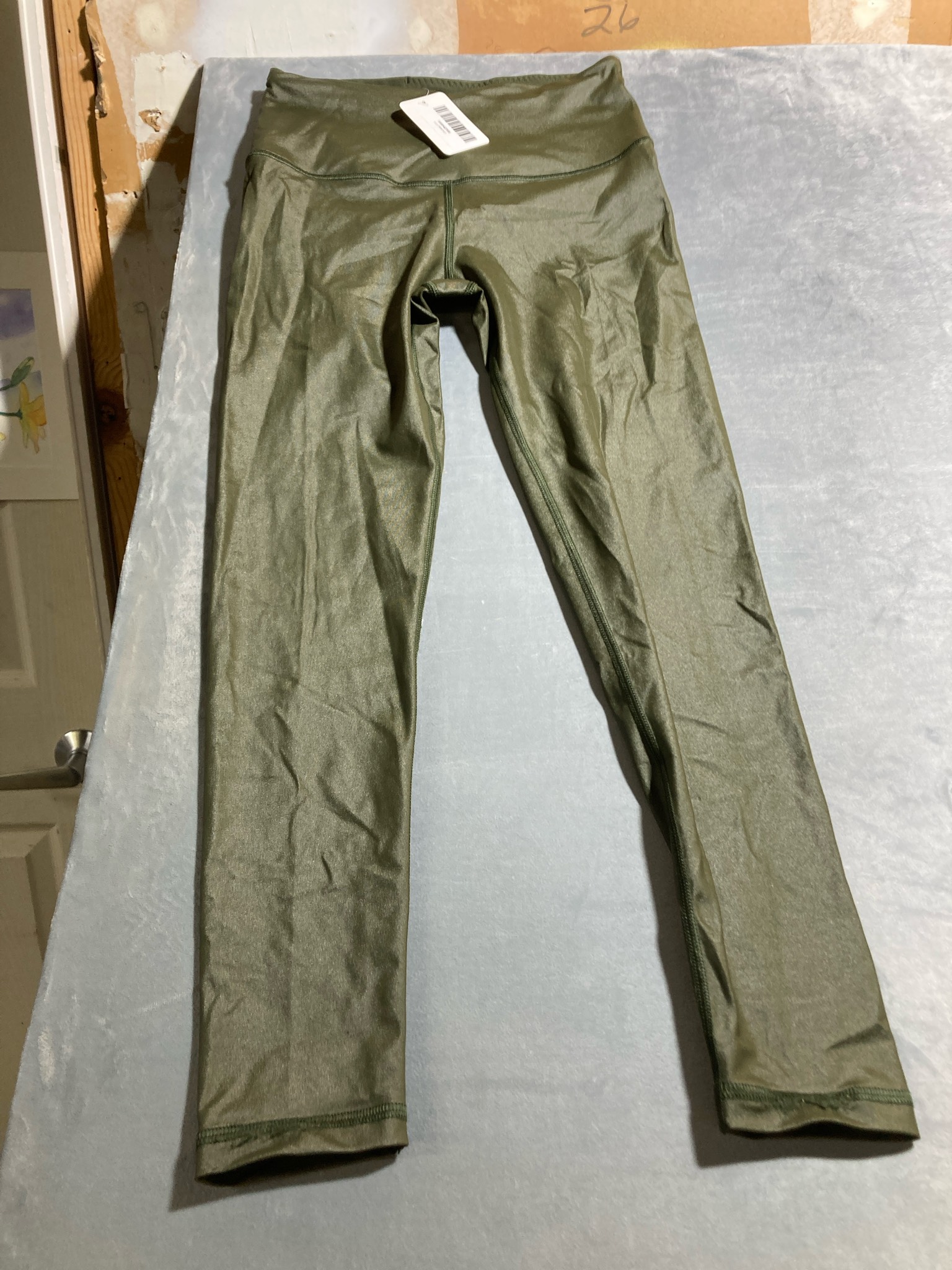 Victoria Sport Olive Green Stretch Knit Leggings Size S/P/CH/170/68A