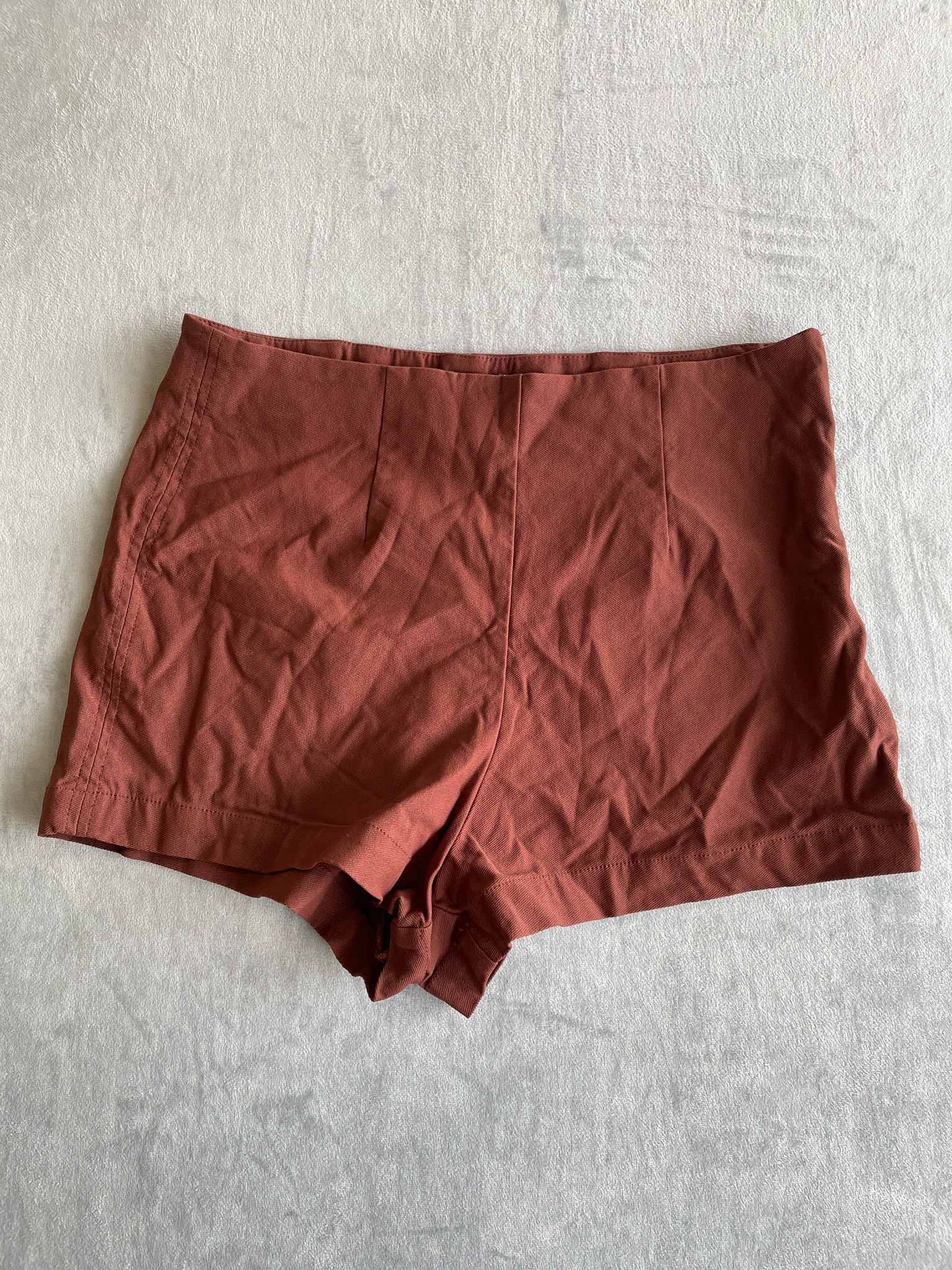Wild Fable Rust Woven High-Waisted Shorts Size M