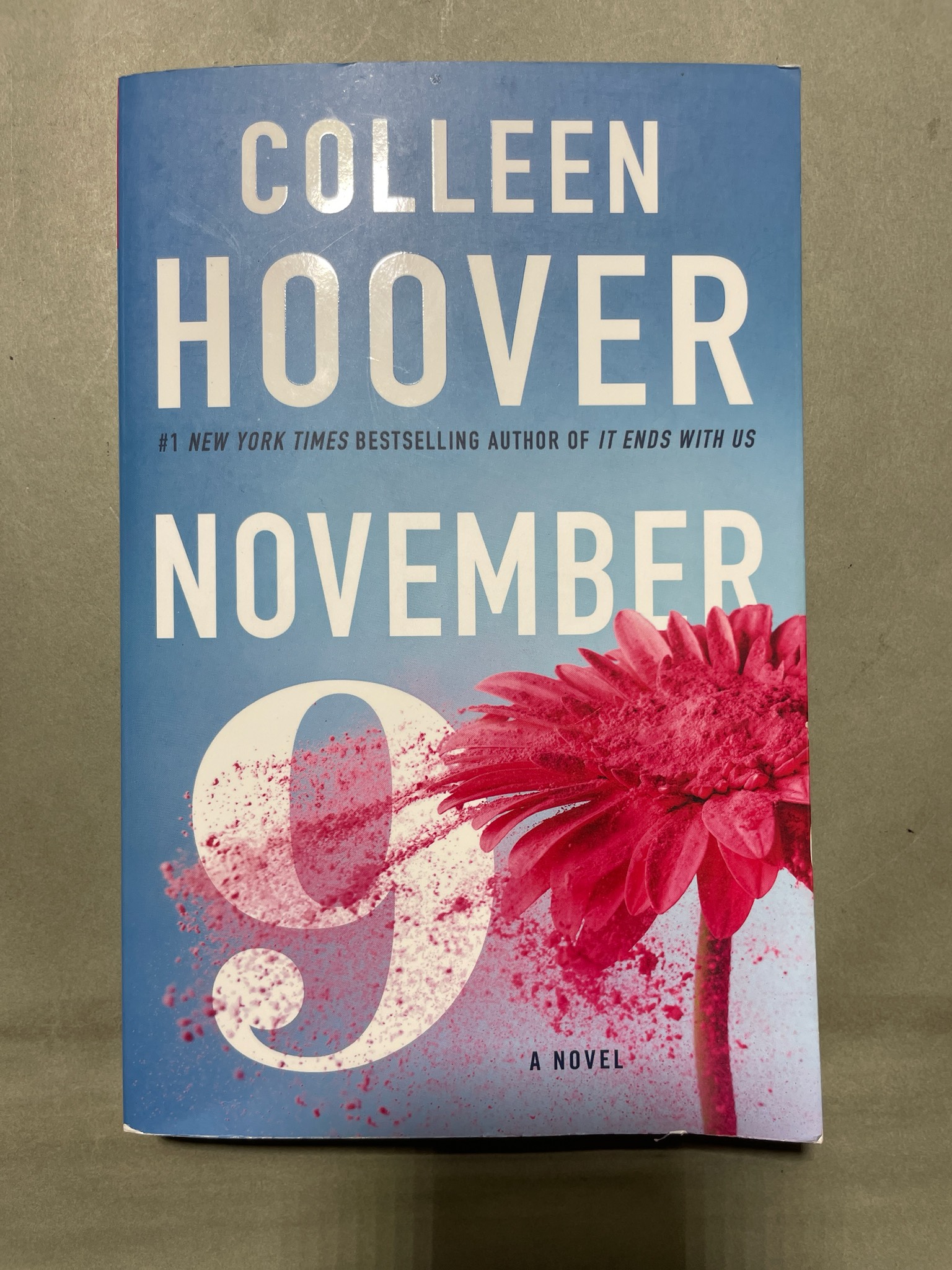 Colleen Hoover Blue Pink Floral Novel