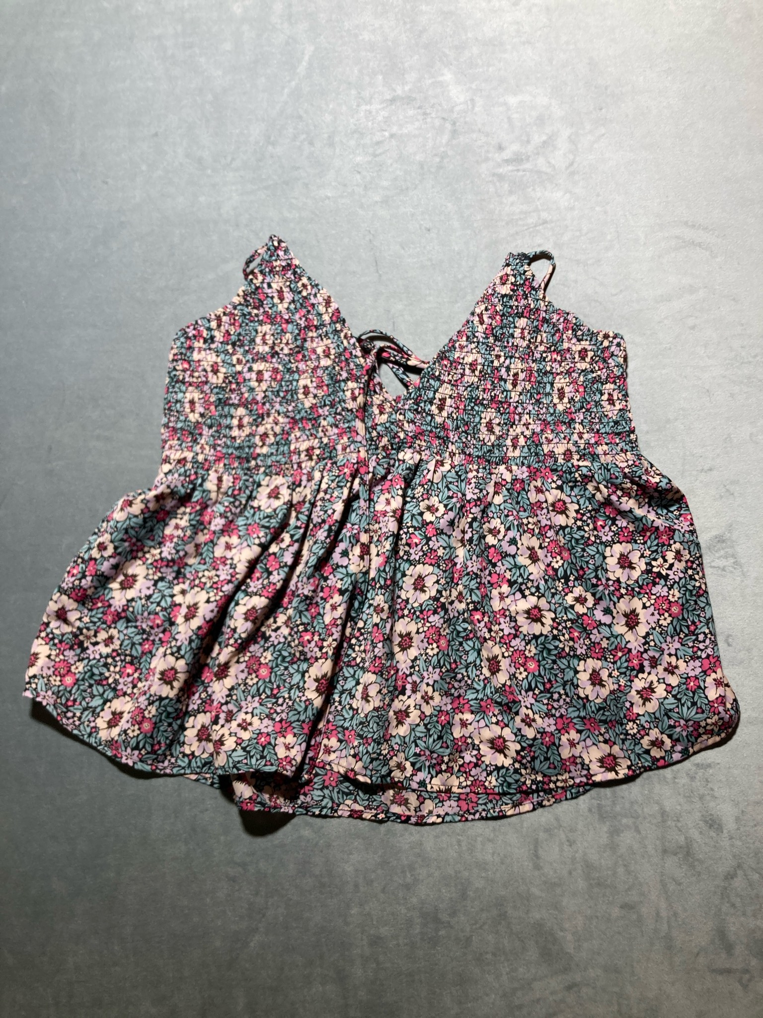 American Eagle Pink Floral Print Tank Top Size L/G