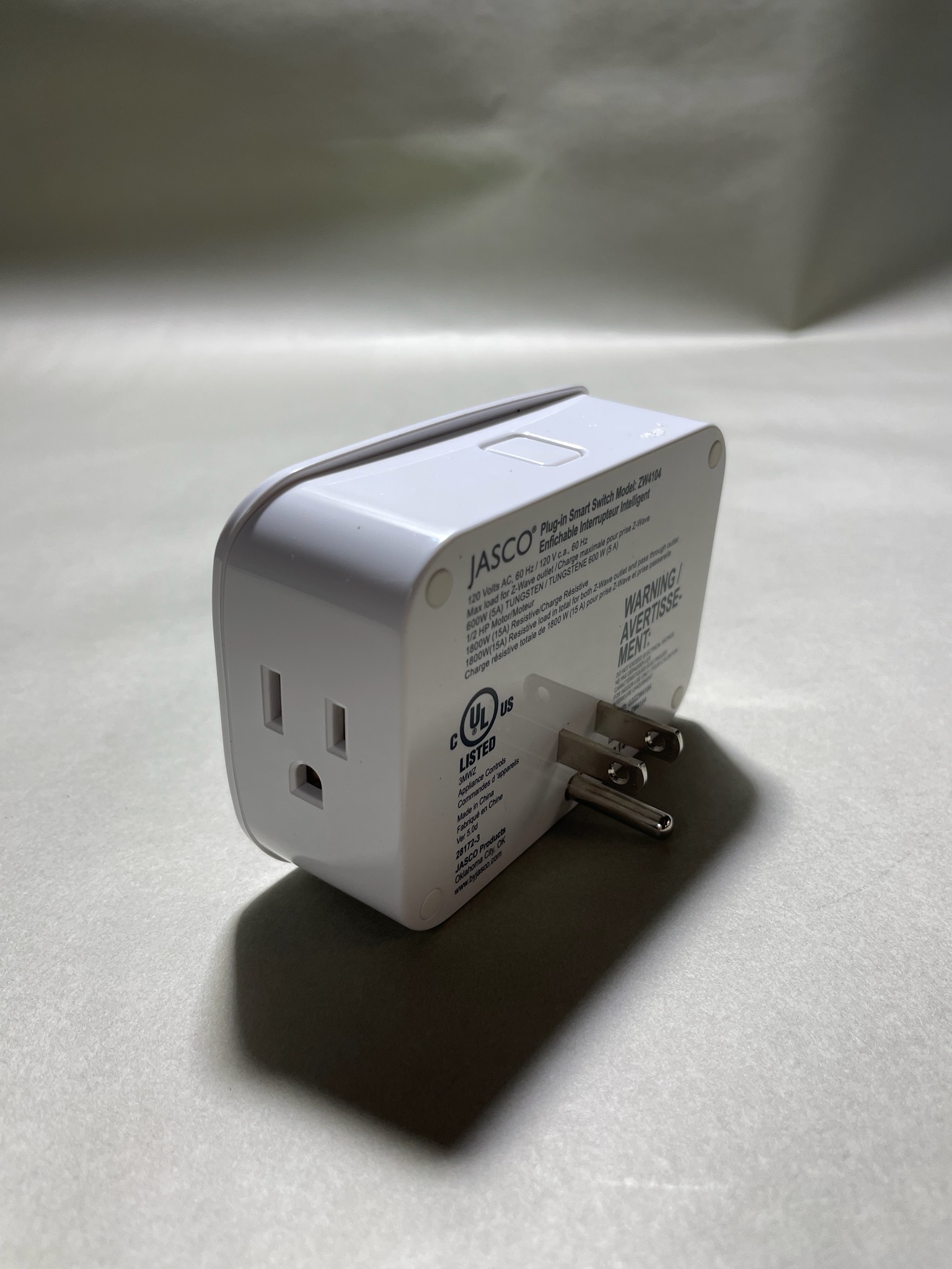 JASCO White Electrical Adapter