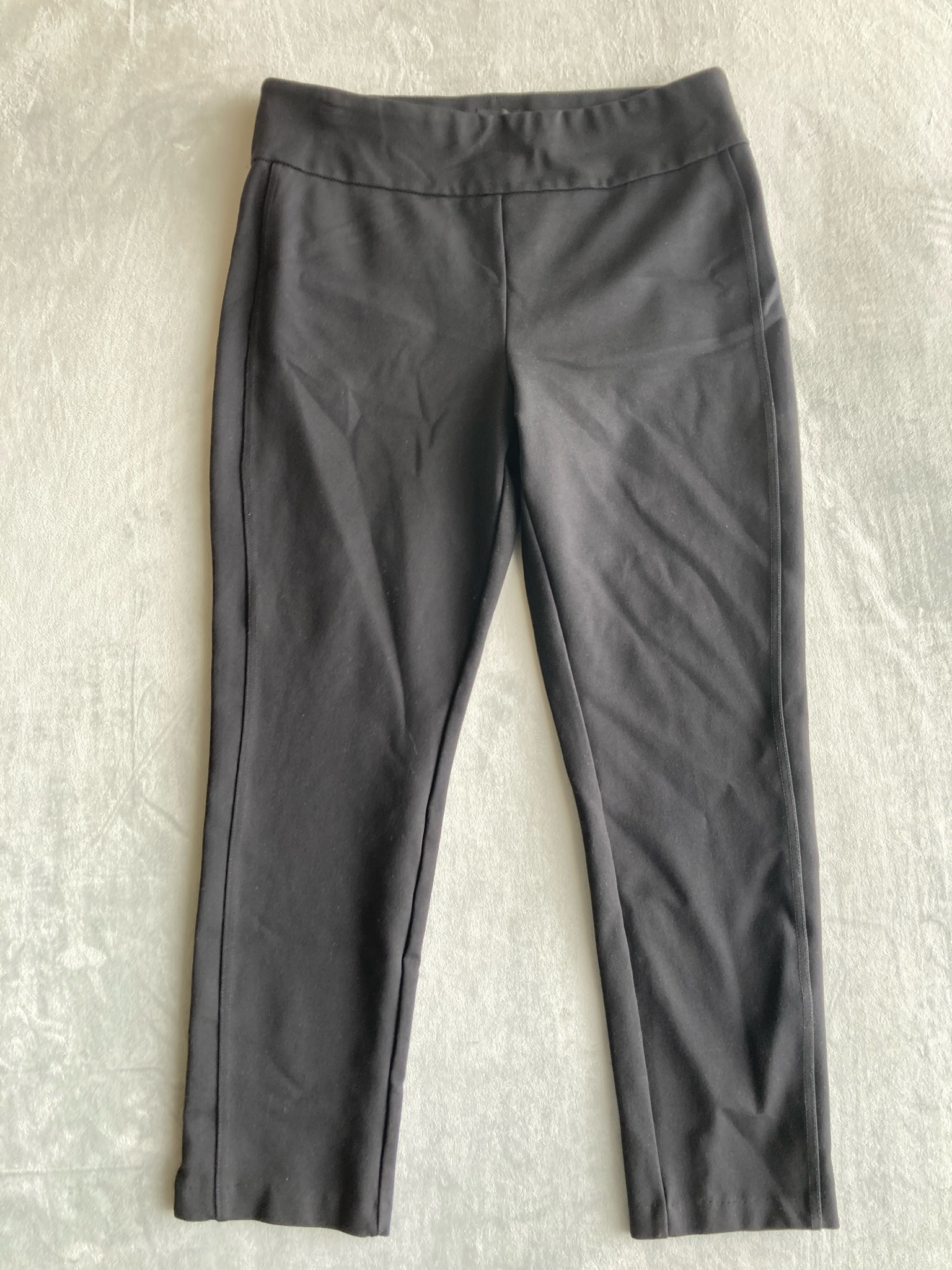 Express Black Ponte Knit Pull-On Pants
