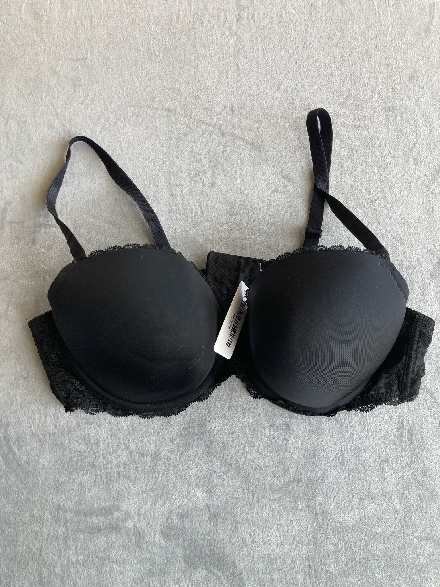 Torrid Black Lace Padded Bra Size 40C