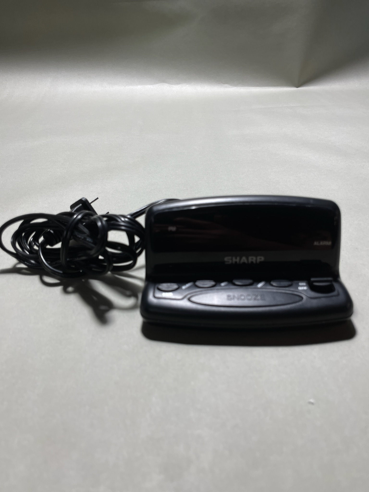 SHARP Black Alarm Clock