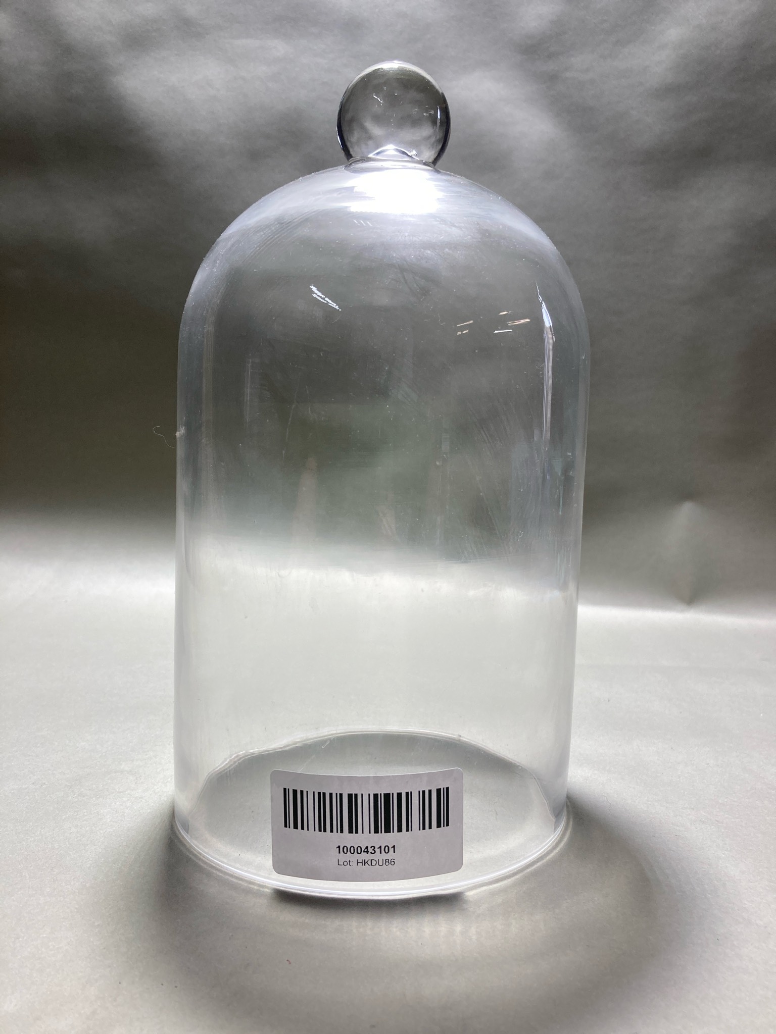 Clear Bell-Shaped Cloche