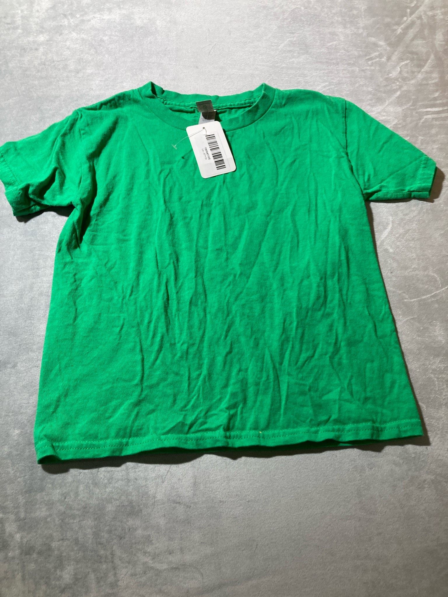 Kelly Green Cotton T-Shirt Size XS