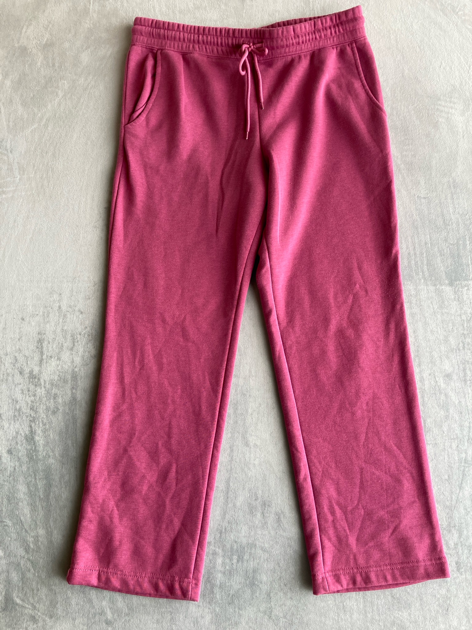 Just Be... Magenta Cotton-Polyester Sweatpants Size Large