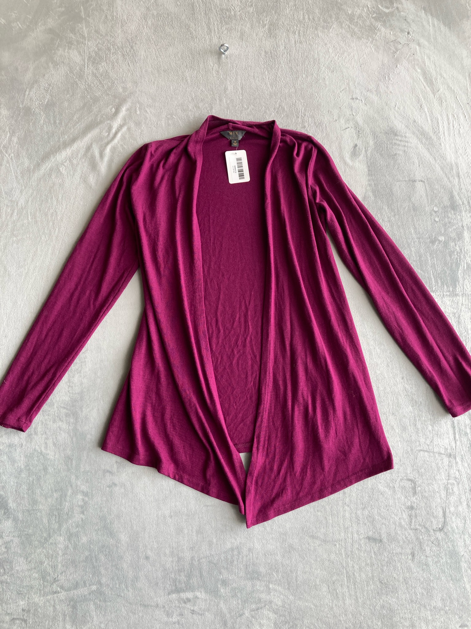MIX by 41 Hawthorn Magenta Knit Cardigan Size M