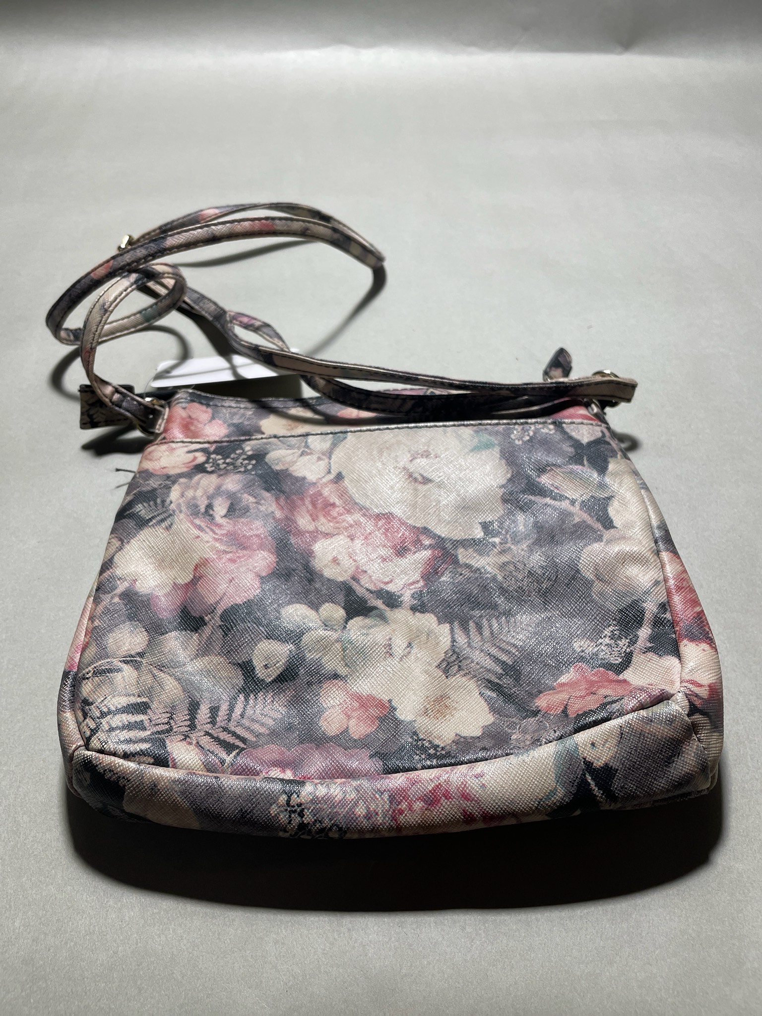 Pink Floral Crossbody Bag