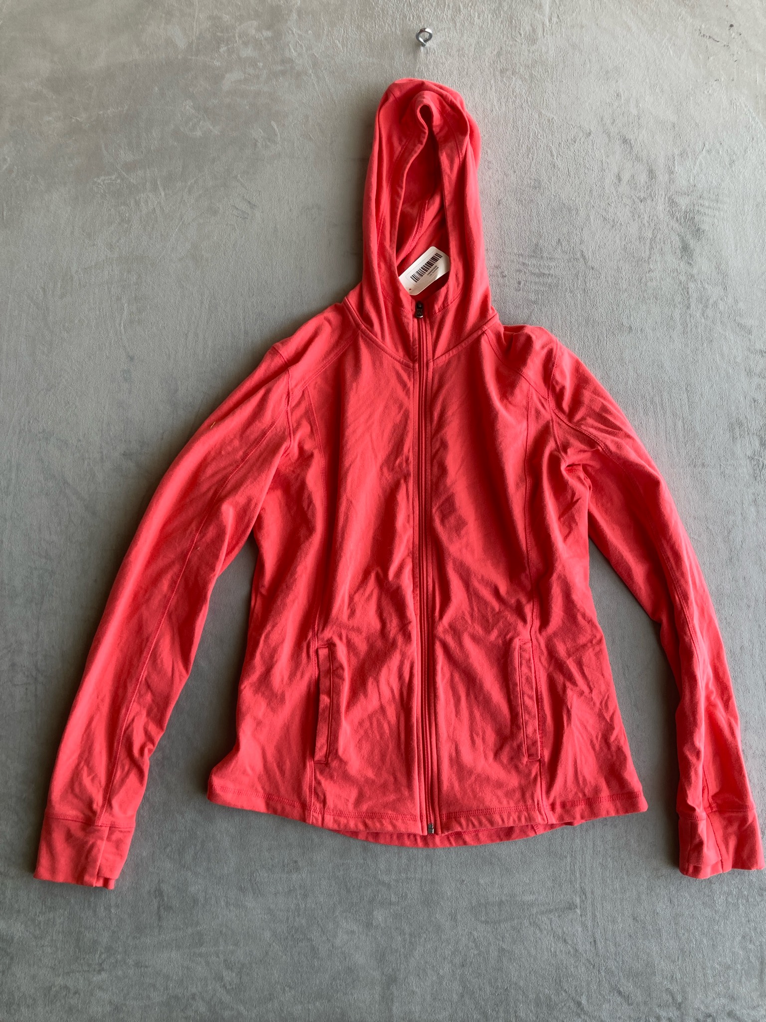 Tek Gear Coral Cotton-Blend Zip-Up Hoodie Size L