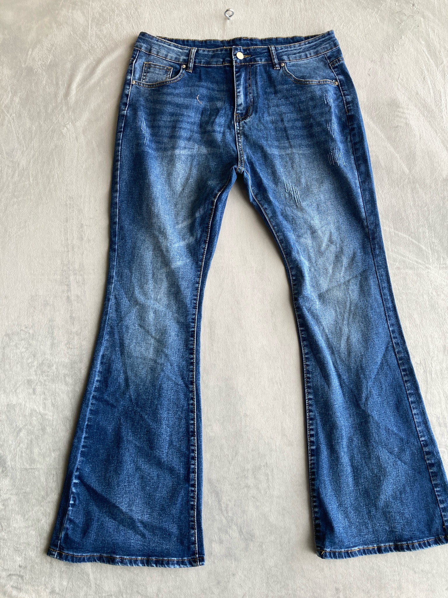 Medium Blue Denim Bootcut Jeans Size Size 20 (XXL)