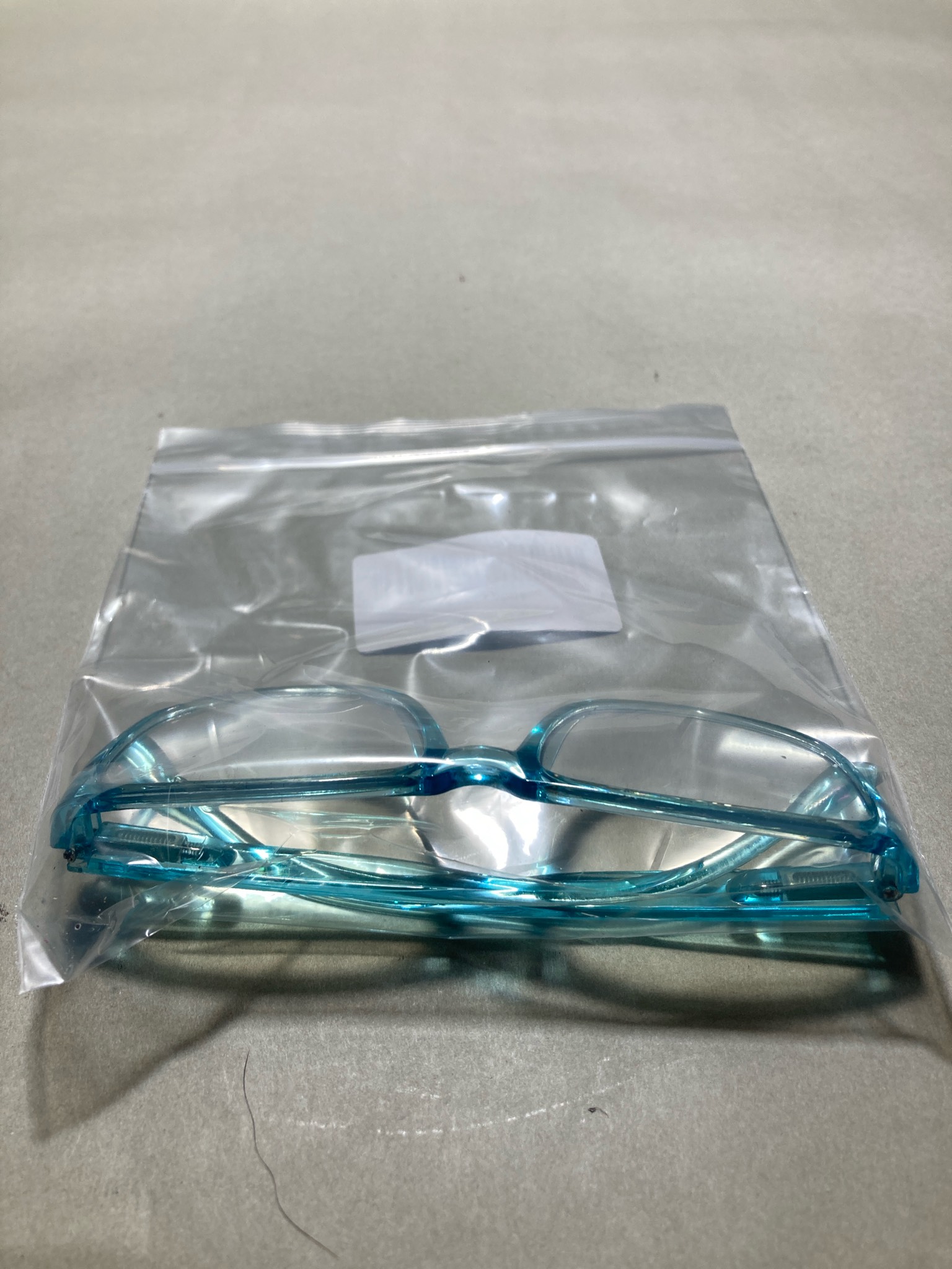 Blue Plastic Eyeglasses