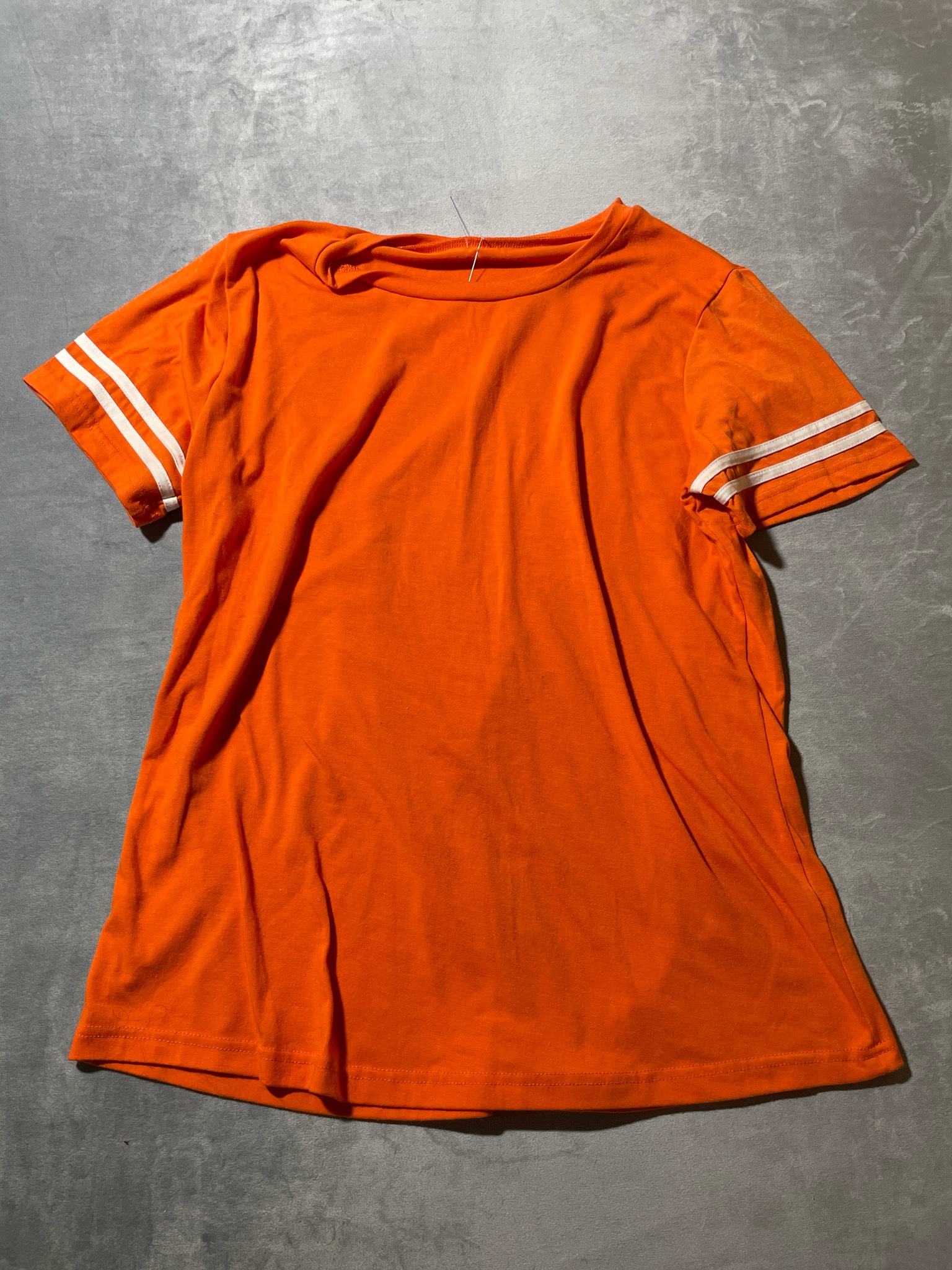 Orange Knit Jersey T-Shirt