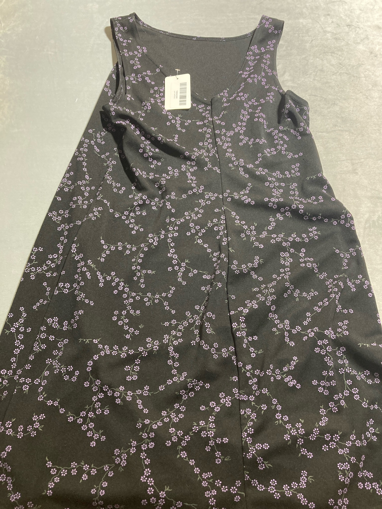 Black Ditsy Floral Dress