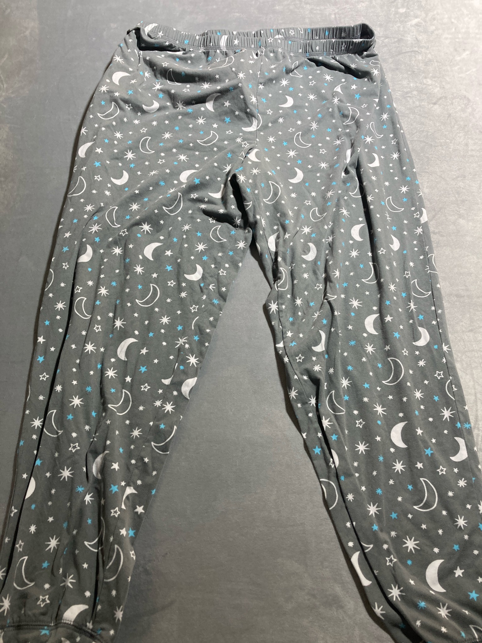 Dark Gray Moon and Star Pajama Pants