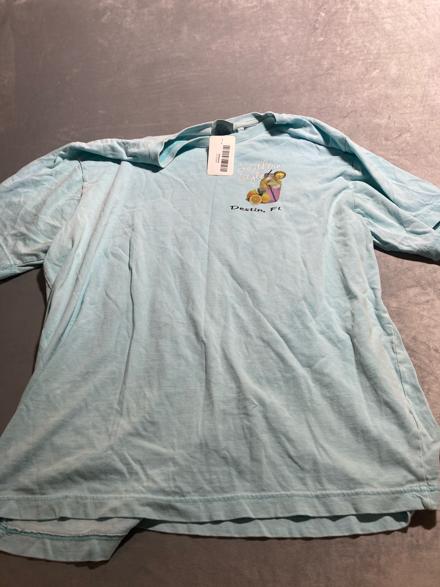 Southern Style Light Blue Knit T-Shirt