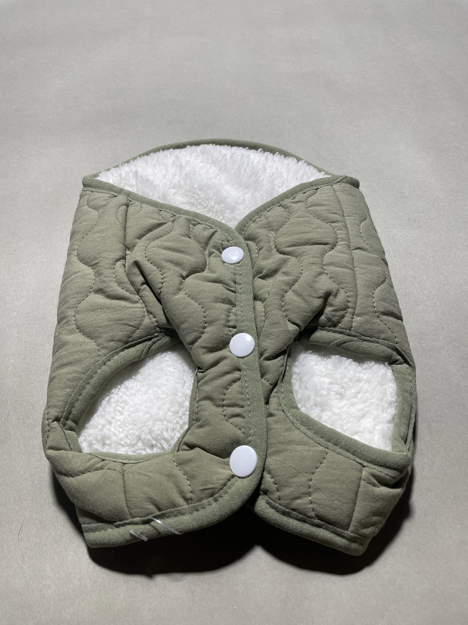 Sunny dog green quilted dog coat