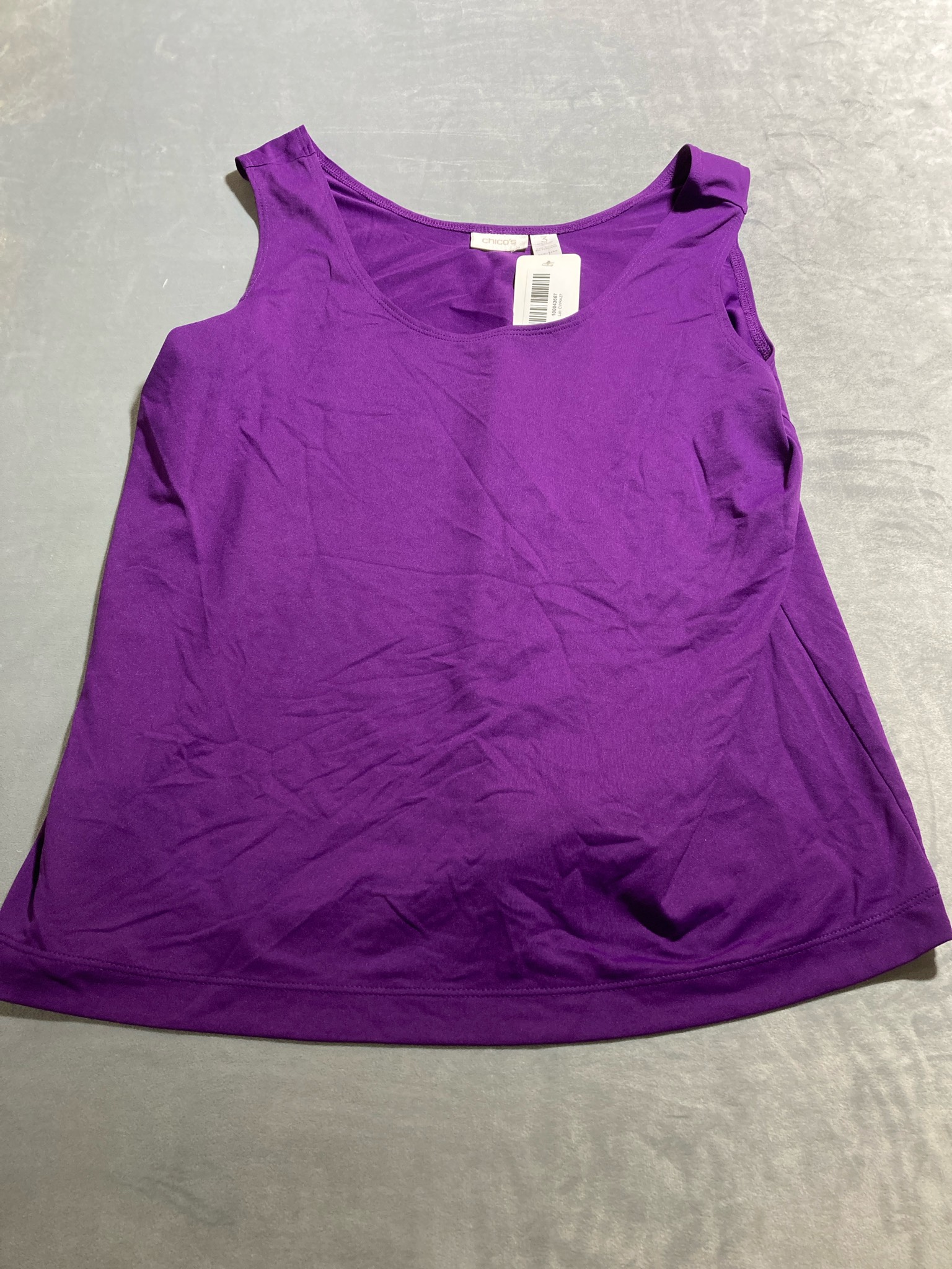 Chico's Purple Jersey Tank Top