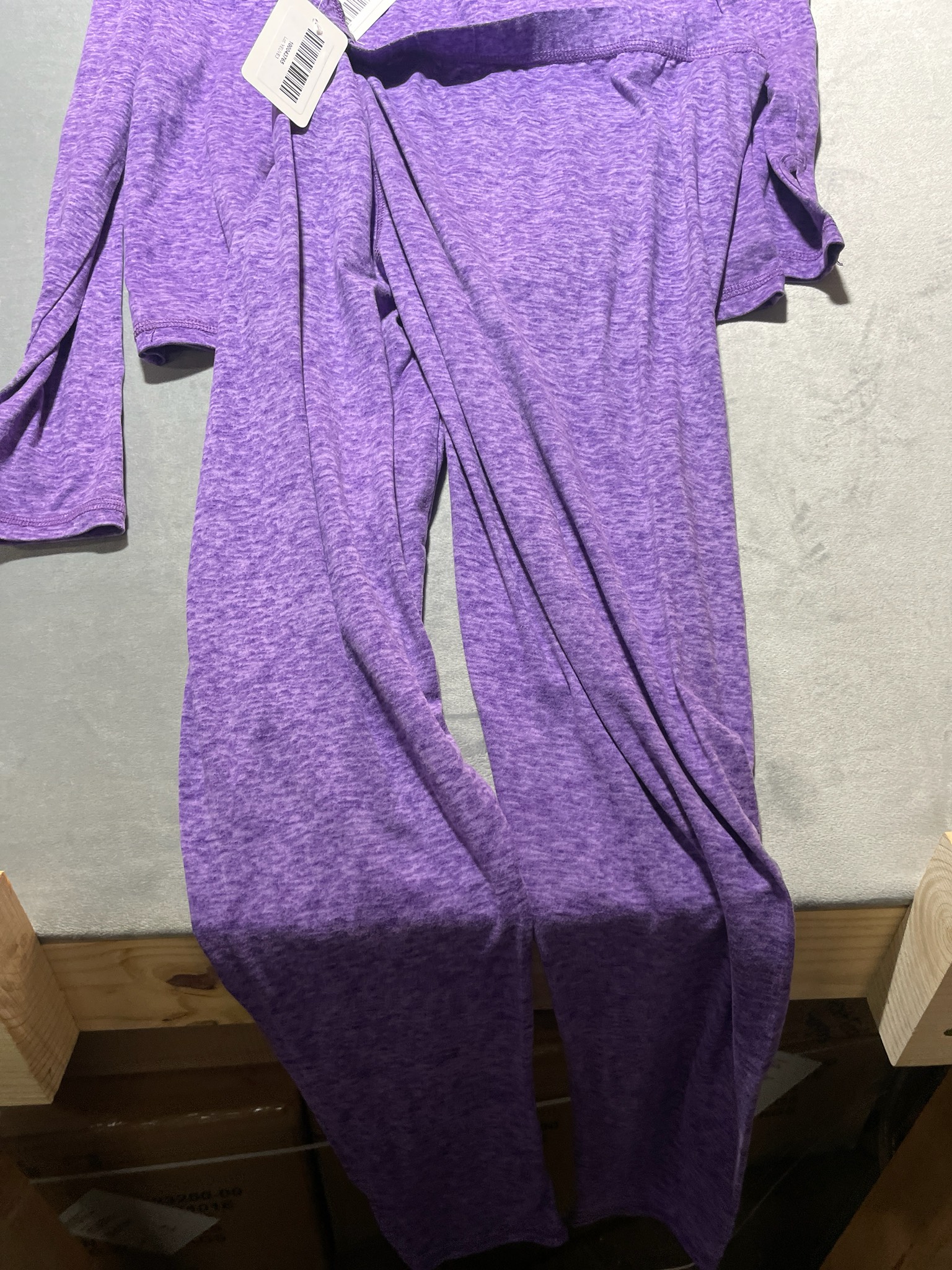 Athletic Works purple heather leggings size 14-16