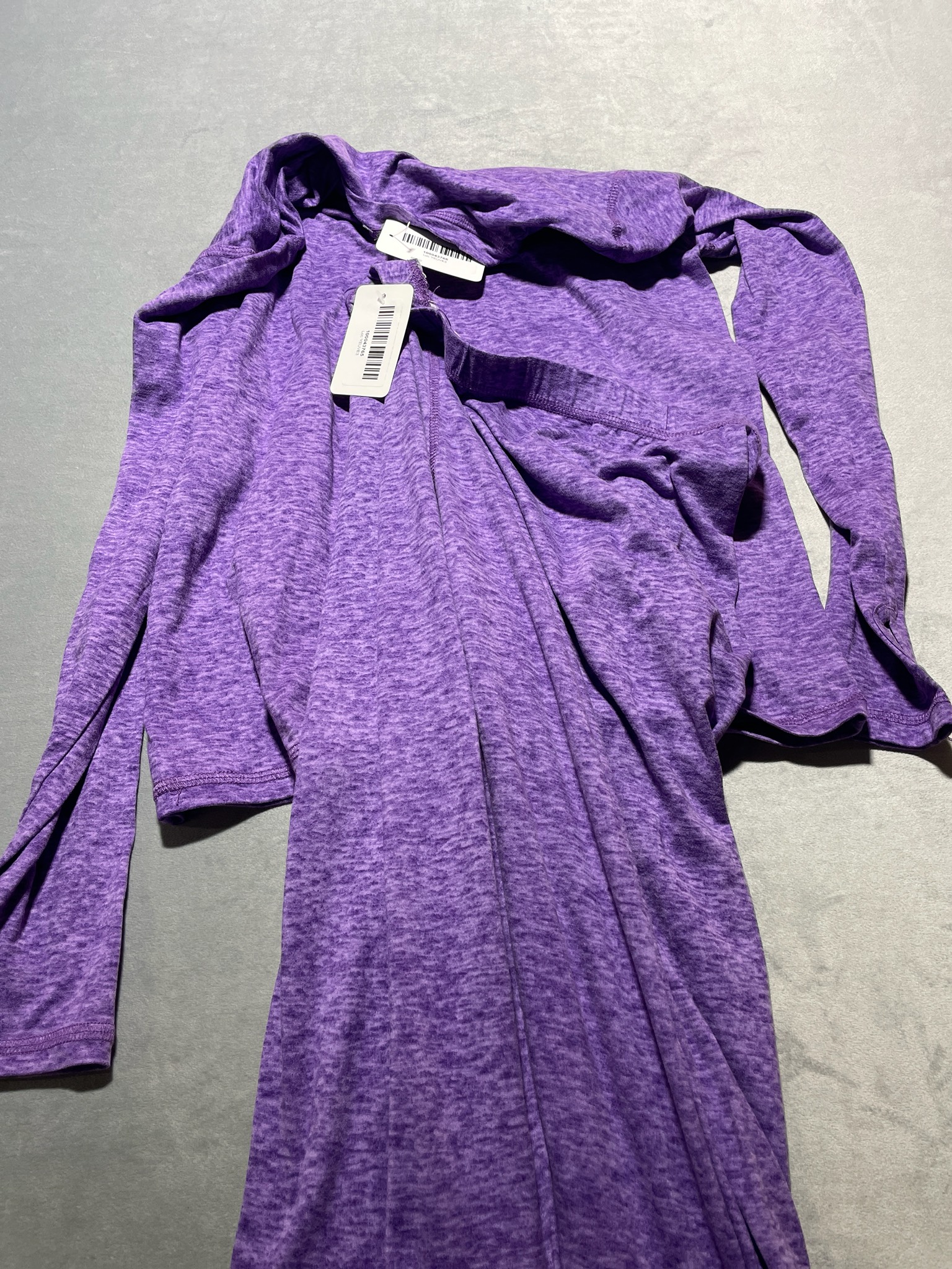 Purple Heathered Knit athletic shirt size 14-16