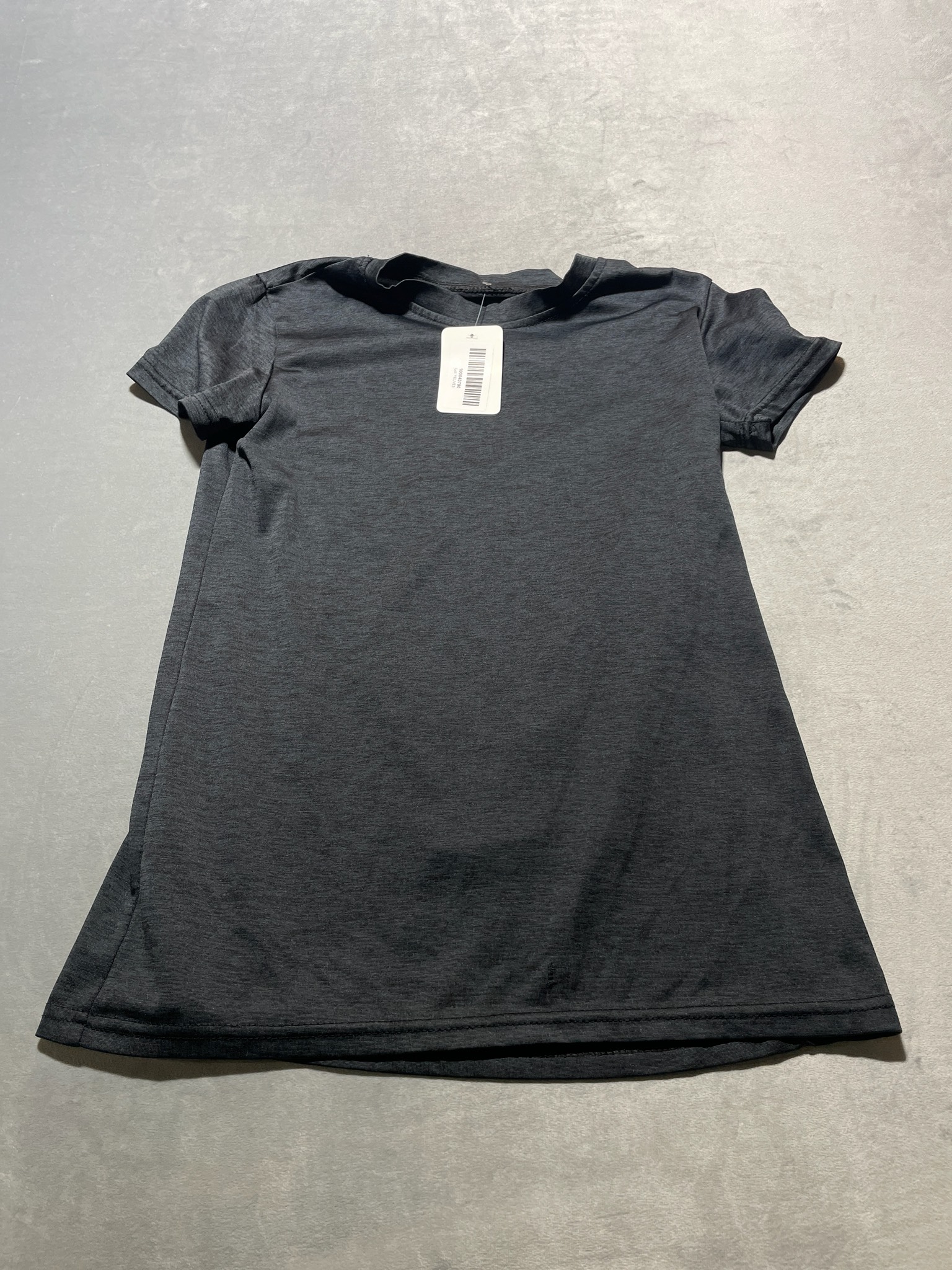 Charcoal Gray Lightweight Knit T-Shirt