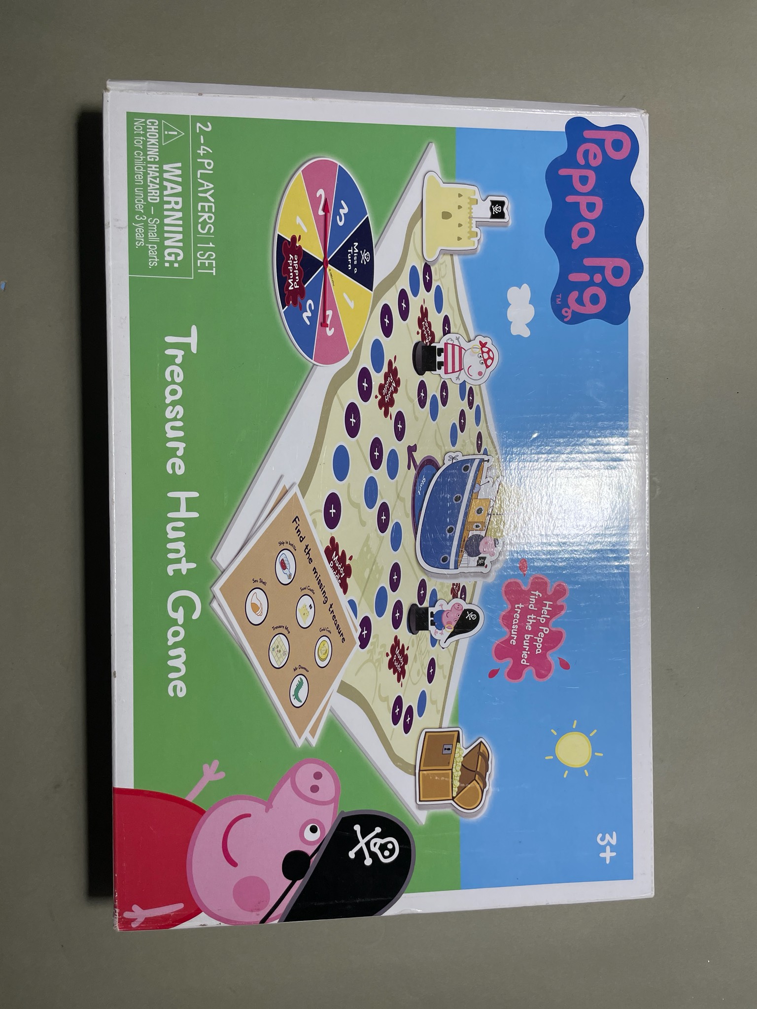 Peppa Pig Blue Pirate Treasure Hunt Board Game