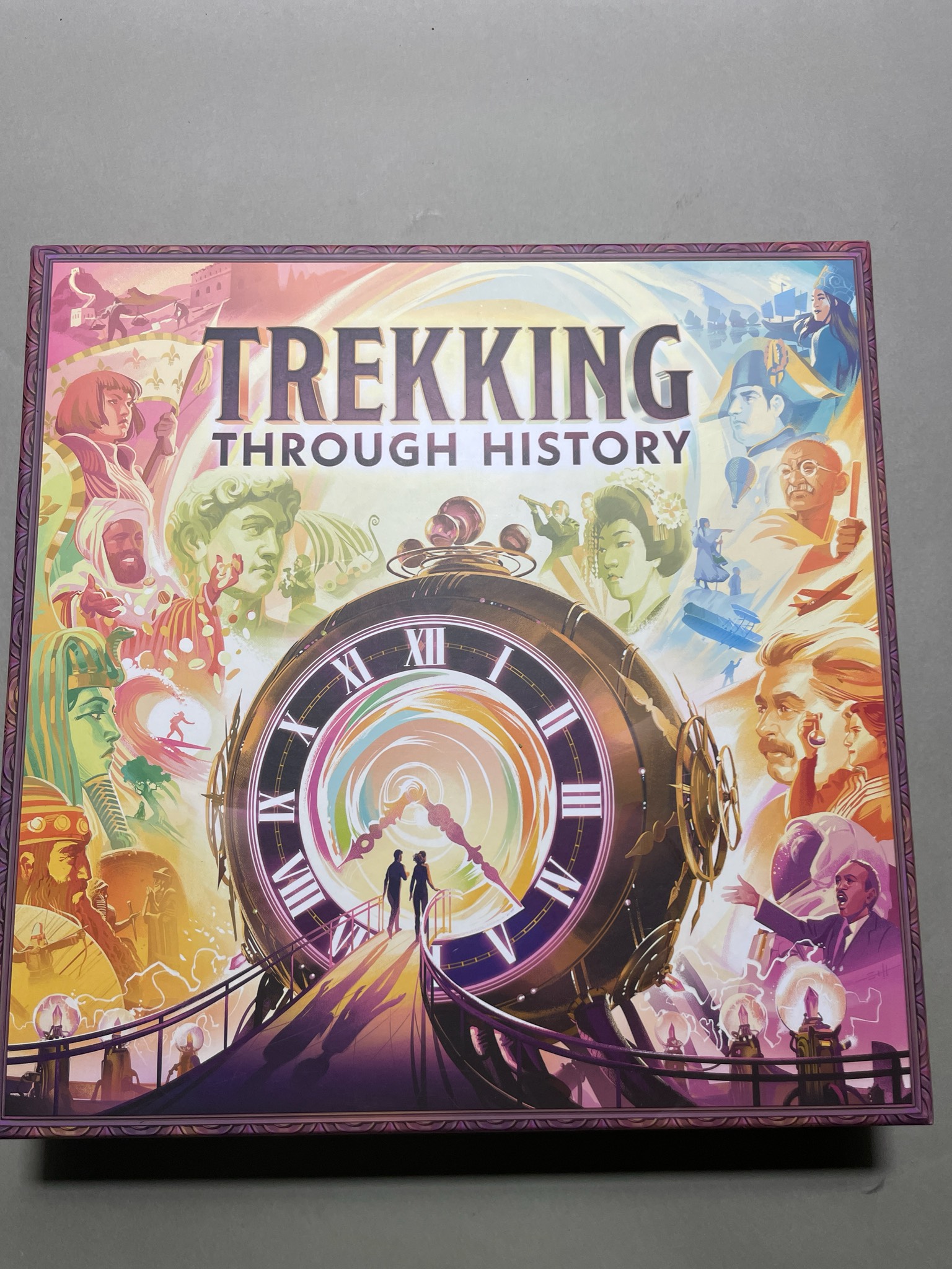 Underdog Games Purple Illustrated Trekking Through History Board Game