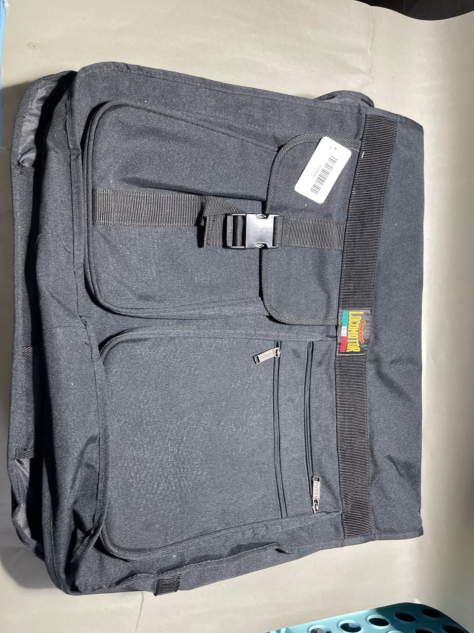 Locomotor Black Fold-Over Garment Bag
