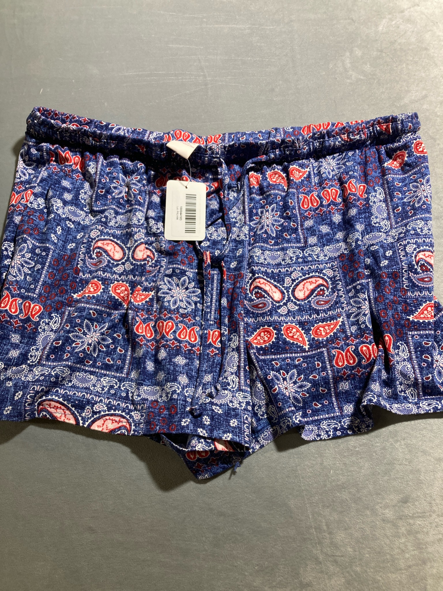 Navy Paisley Lightweight Shorts