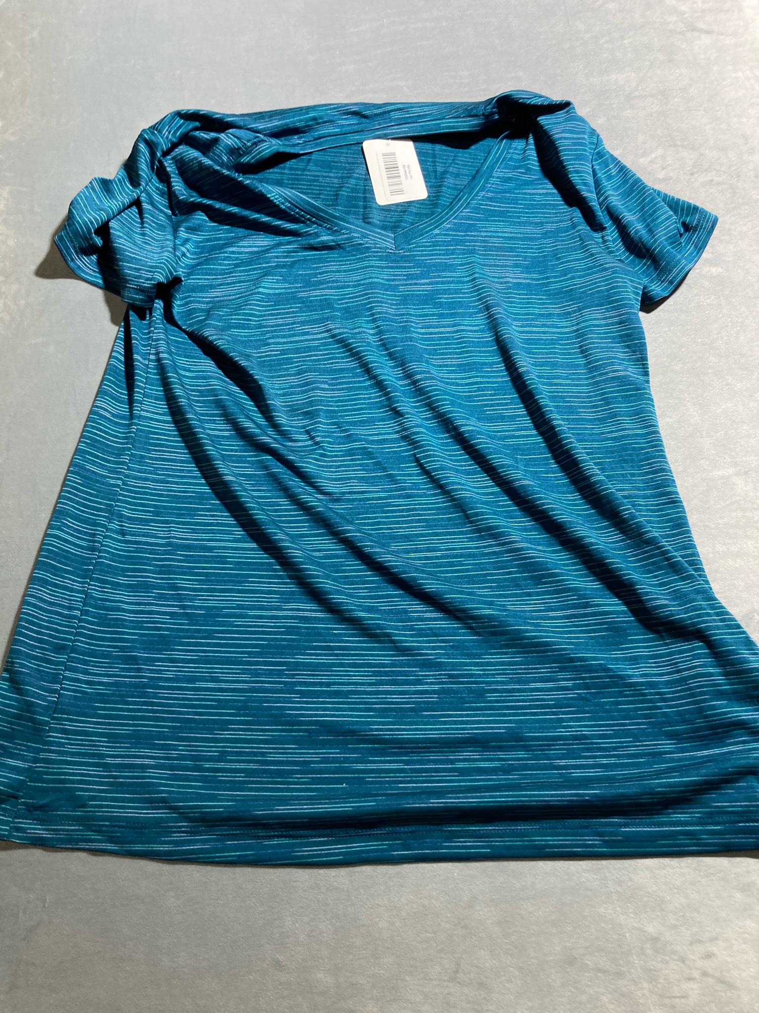 Teal Striped Jersey T-Shirt