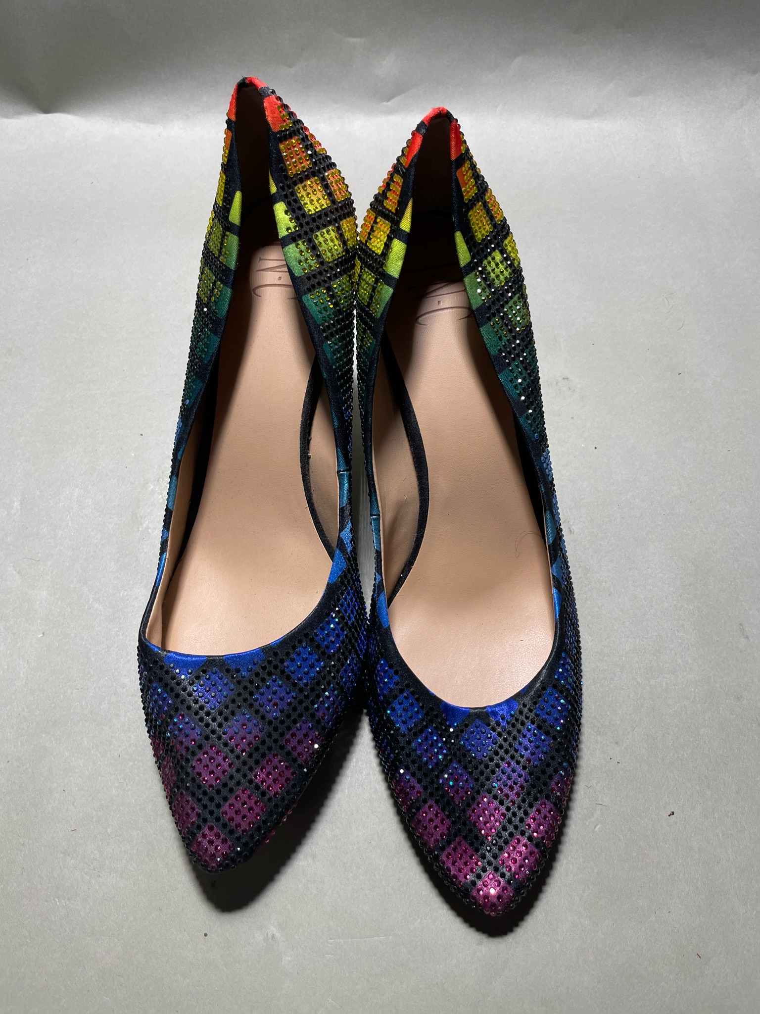 International Concepts Multicolor Rhinestone Pumps Size 9M