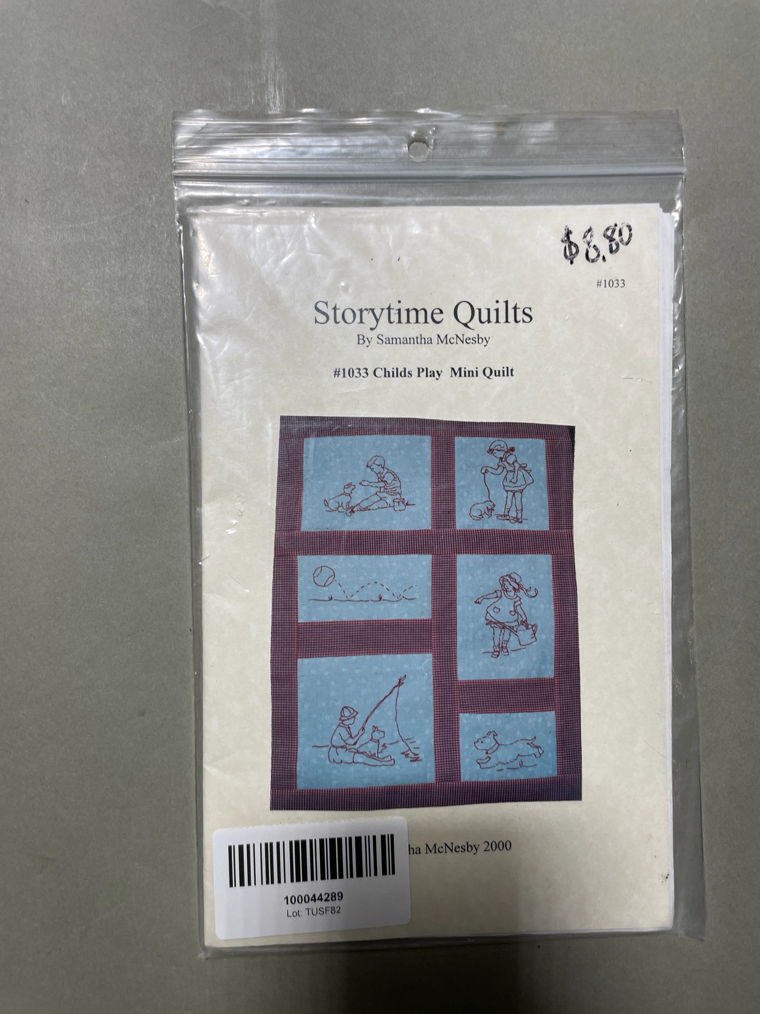 Storytime Quilts Childs Play Mini Quilt Pattern Size 24" x 36"