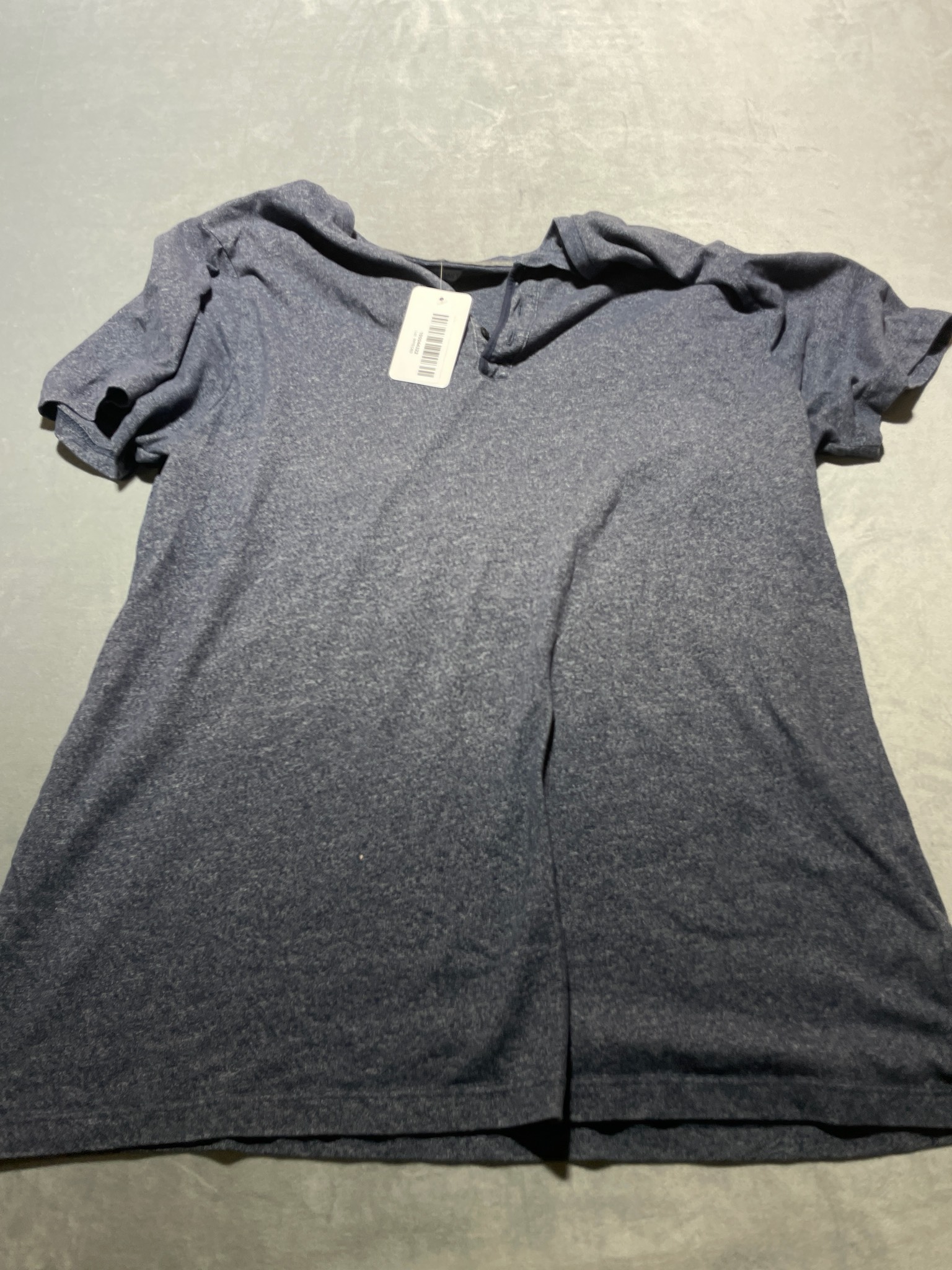 Old Navy blue henley shirt size large