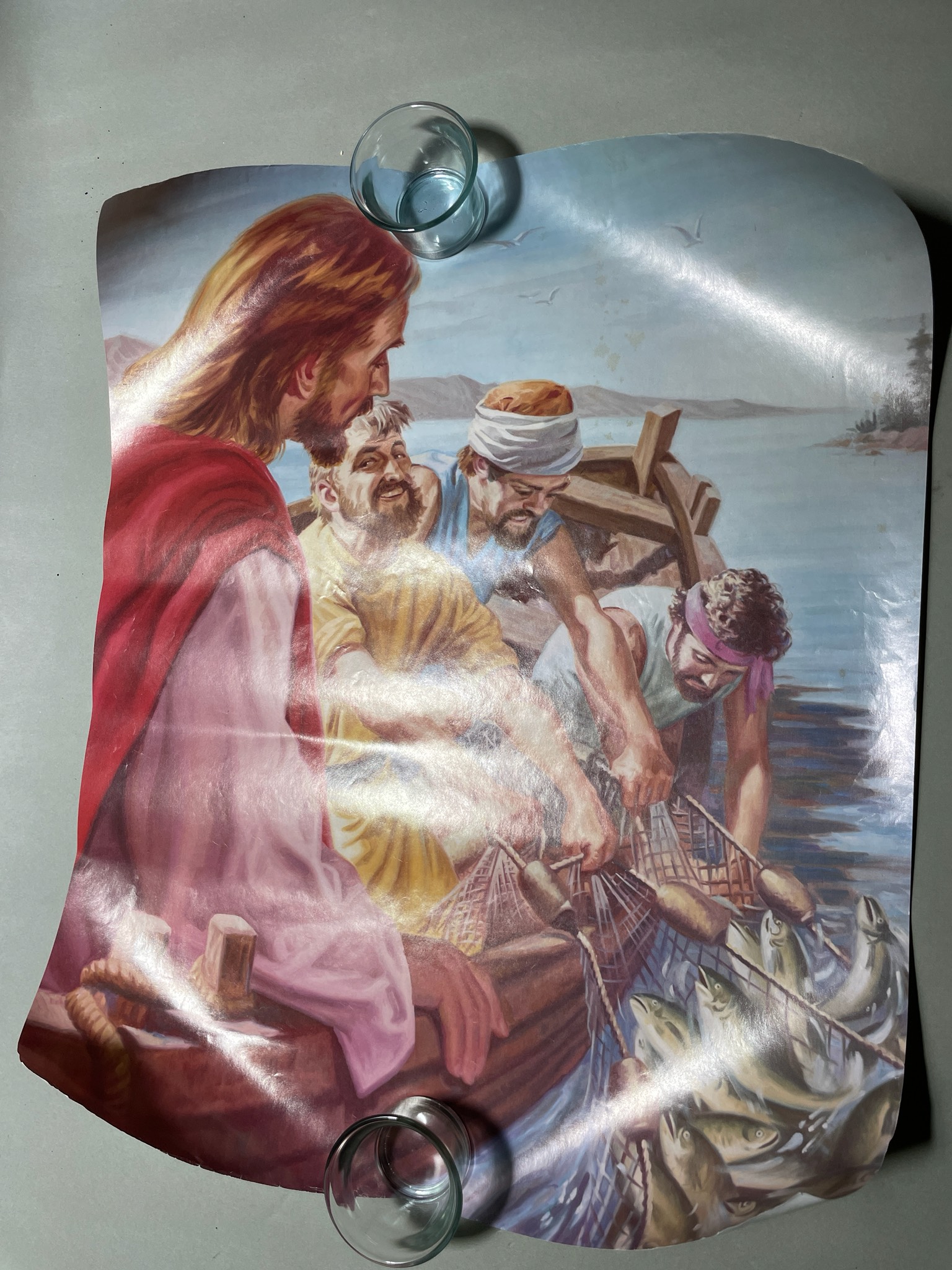 Multicolor Jesus Illustration Poster